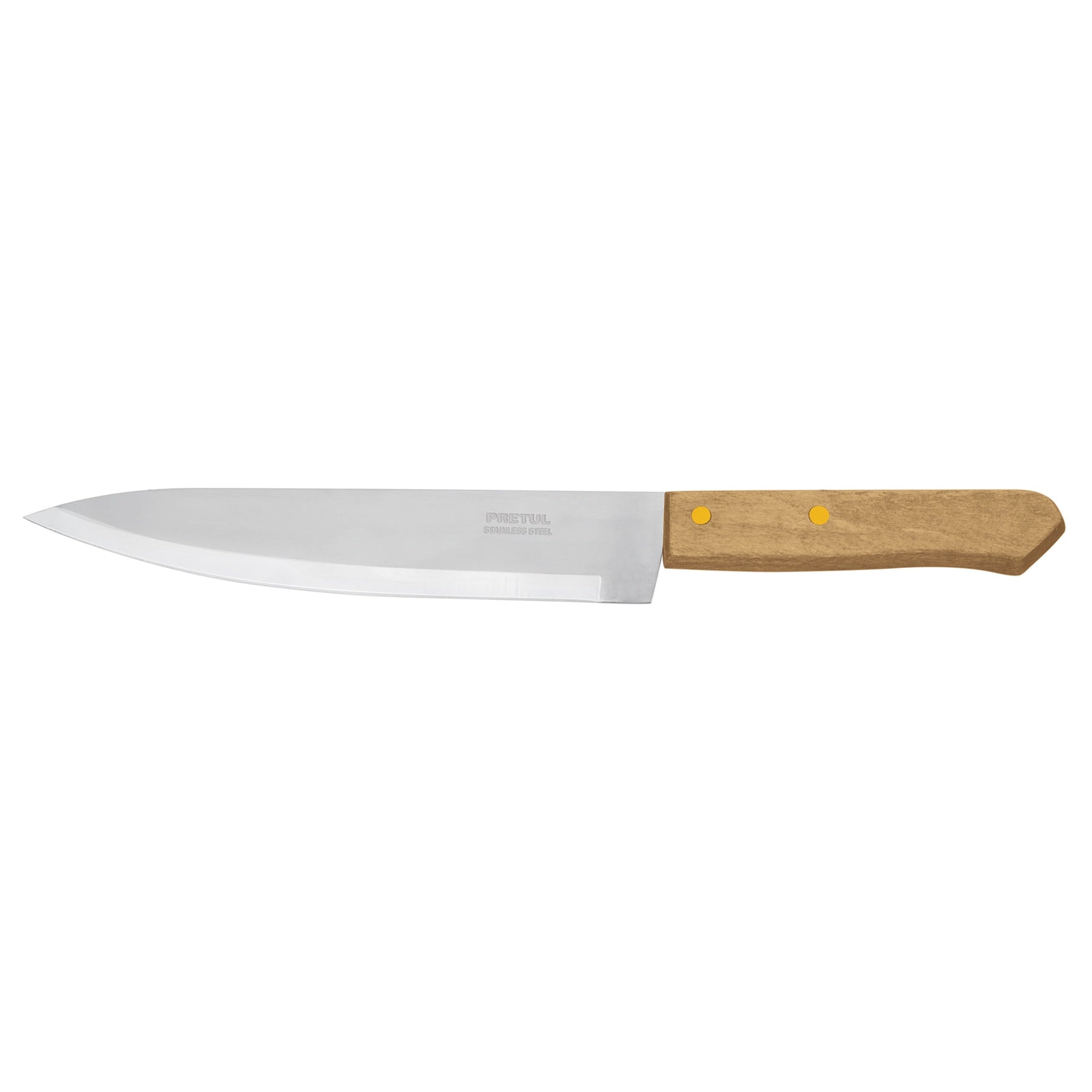 Cuchillo de chef 8" mango de madera, Pretul