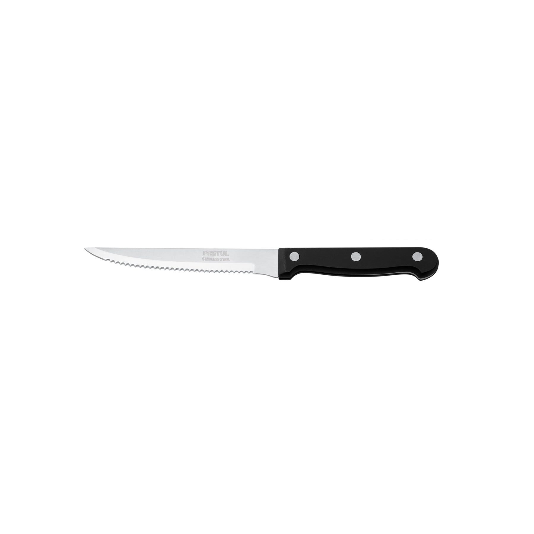 Cuchillo con sierra para asado 5" mango de plástico, Pretul, CUCH-P52, 23092