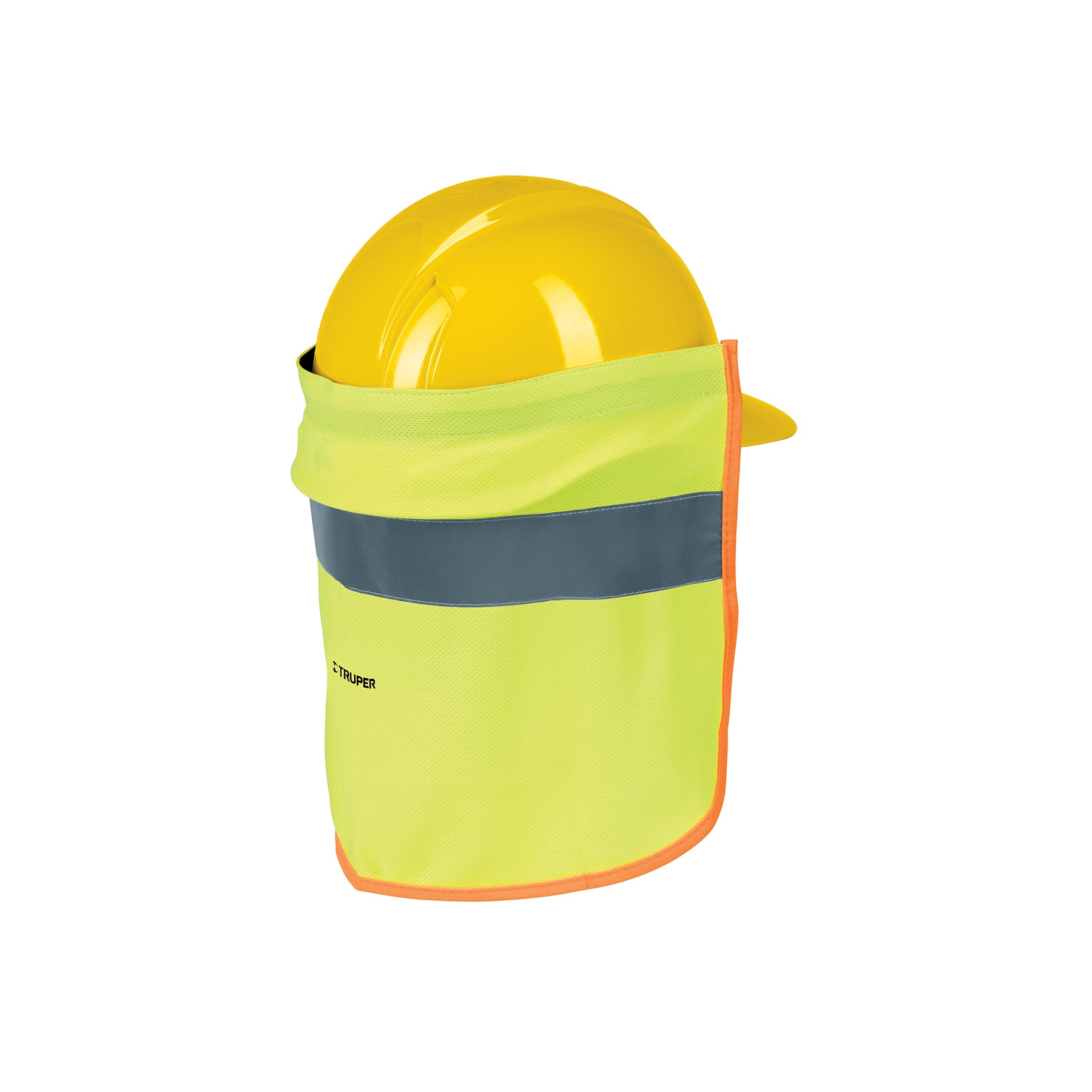 Cubrenuca para casco, verde con reflejante, Truper