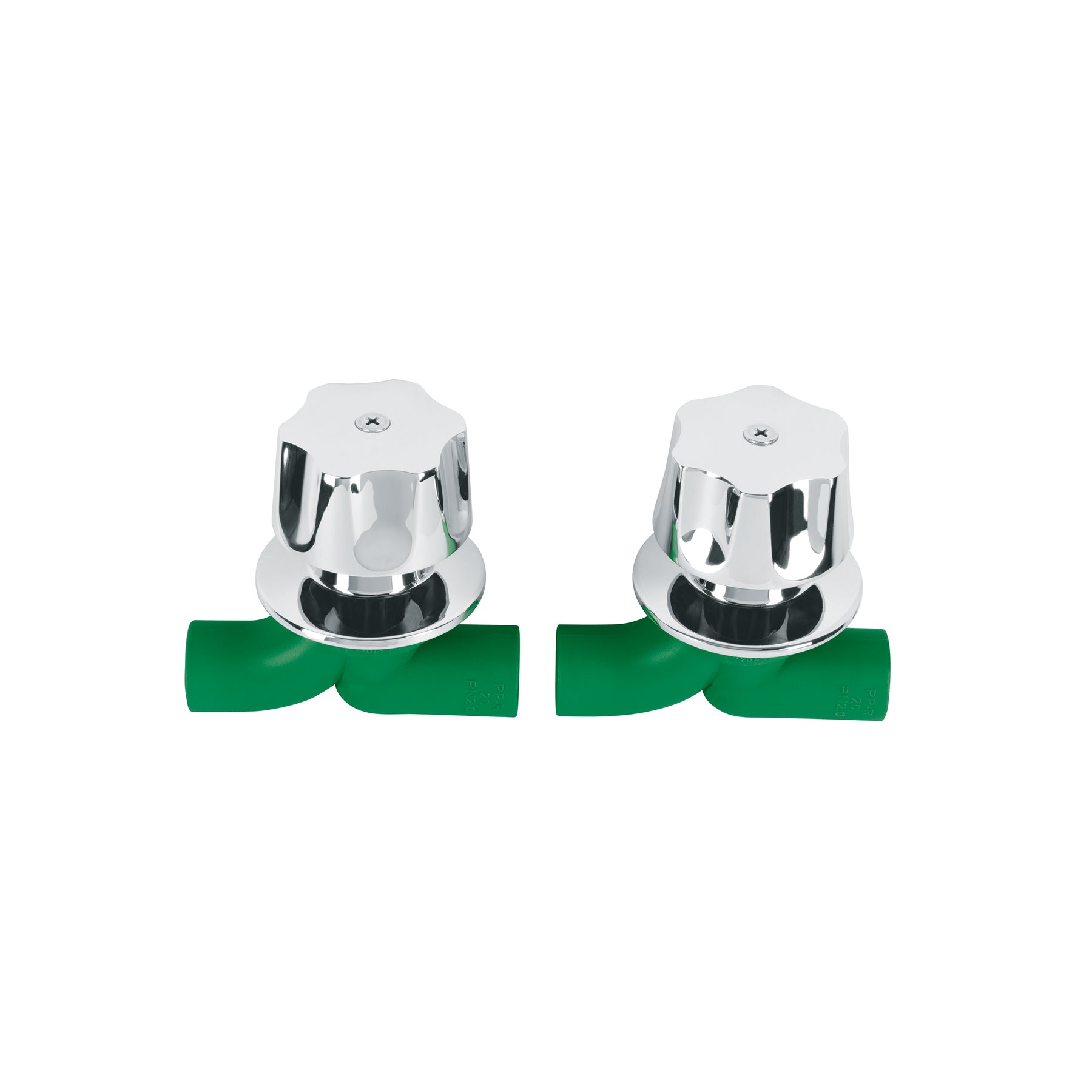 Juego de 2 llaves de empotrar PPR 1/2" con manerales, Foset, CV-052, 49828