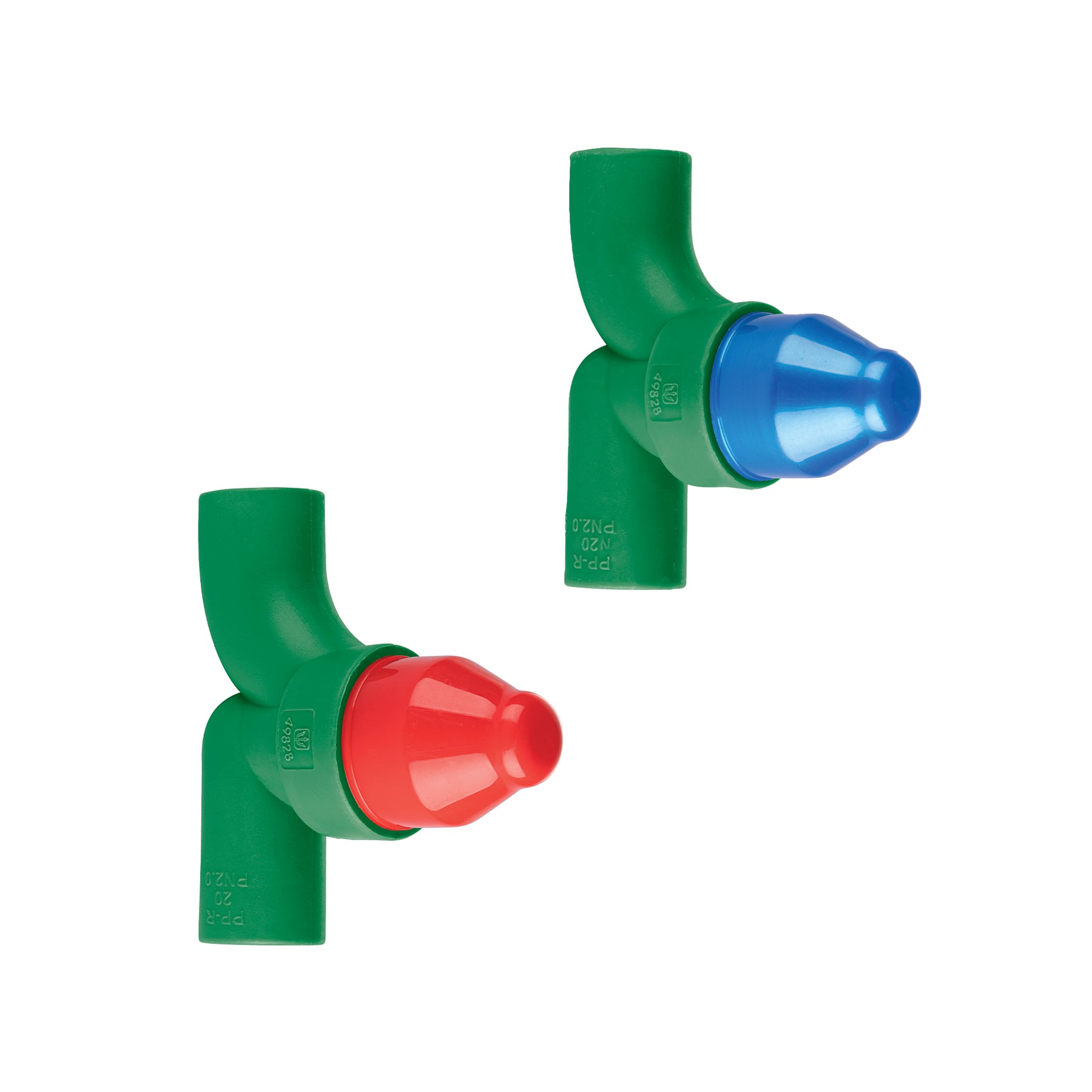 Juego de 2 llaves de empotrar PPR 1/2" sin manerales, Foset, CV-052S, 44449