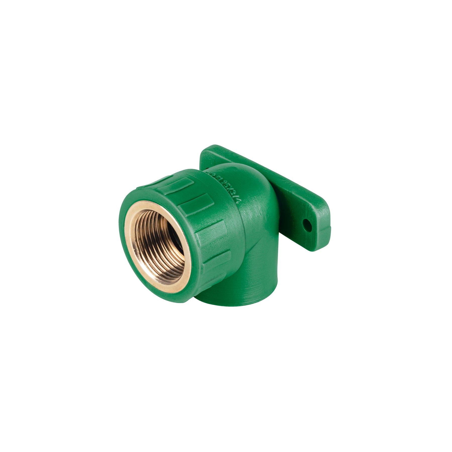 Codo oreja 90∞ PPR, 3/4", hembra con inserto metálico, Foset
