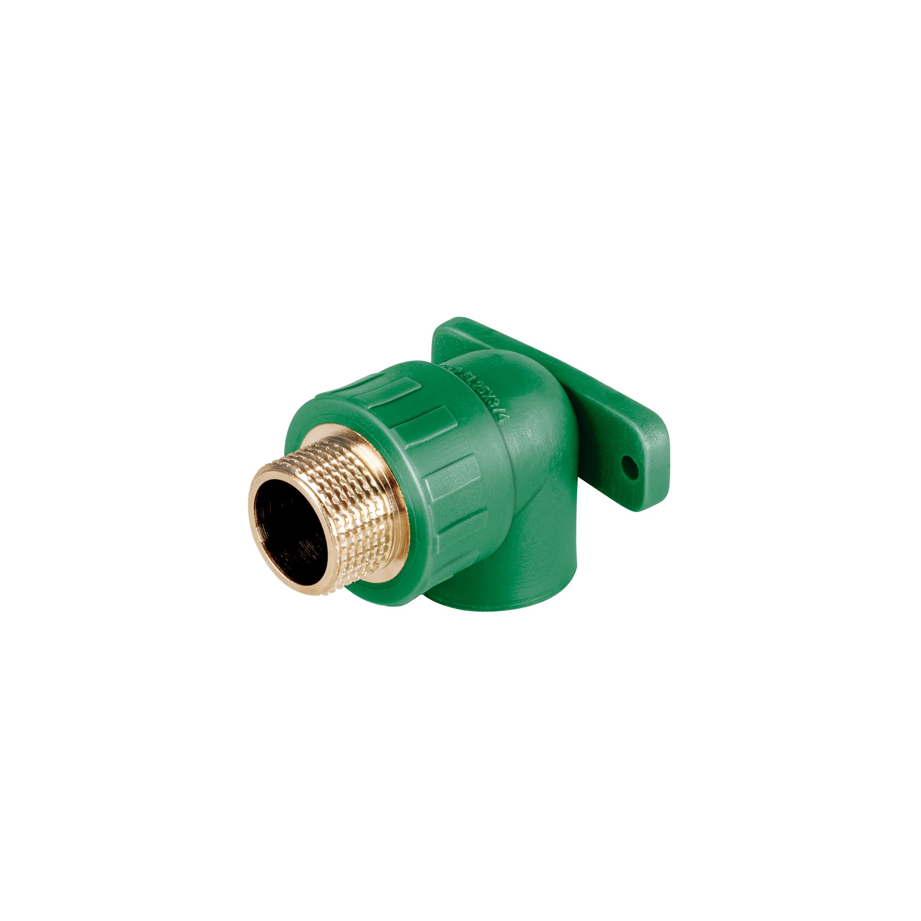 Codo oreja 90° PPR, 3/4", macho con inserto metálico, Foset, CV-592, 45266