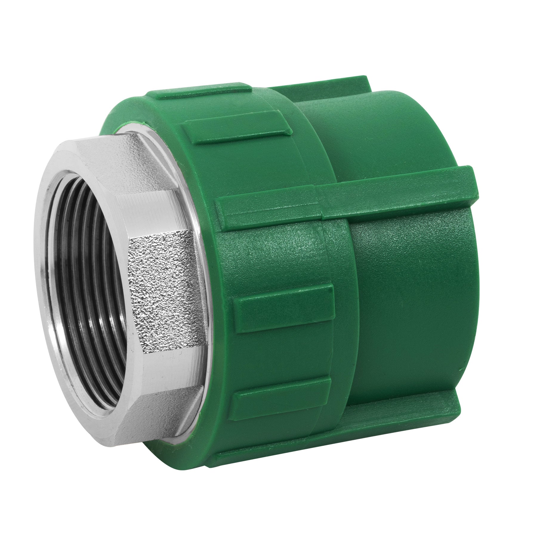 Adaptador PPR 1-1/2" hembra con inserto metálico, Foset, CV-605, 45454
