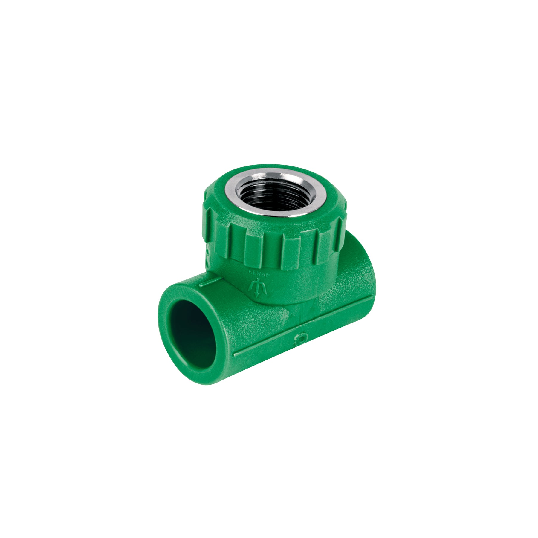Tee hembra de PPR 1/2" con inserto metálico, Foset, CV-701, 49839
