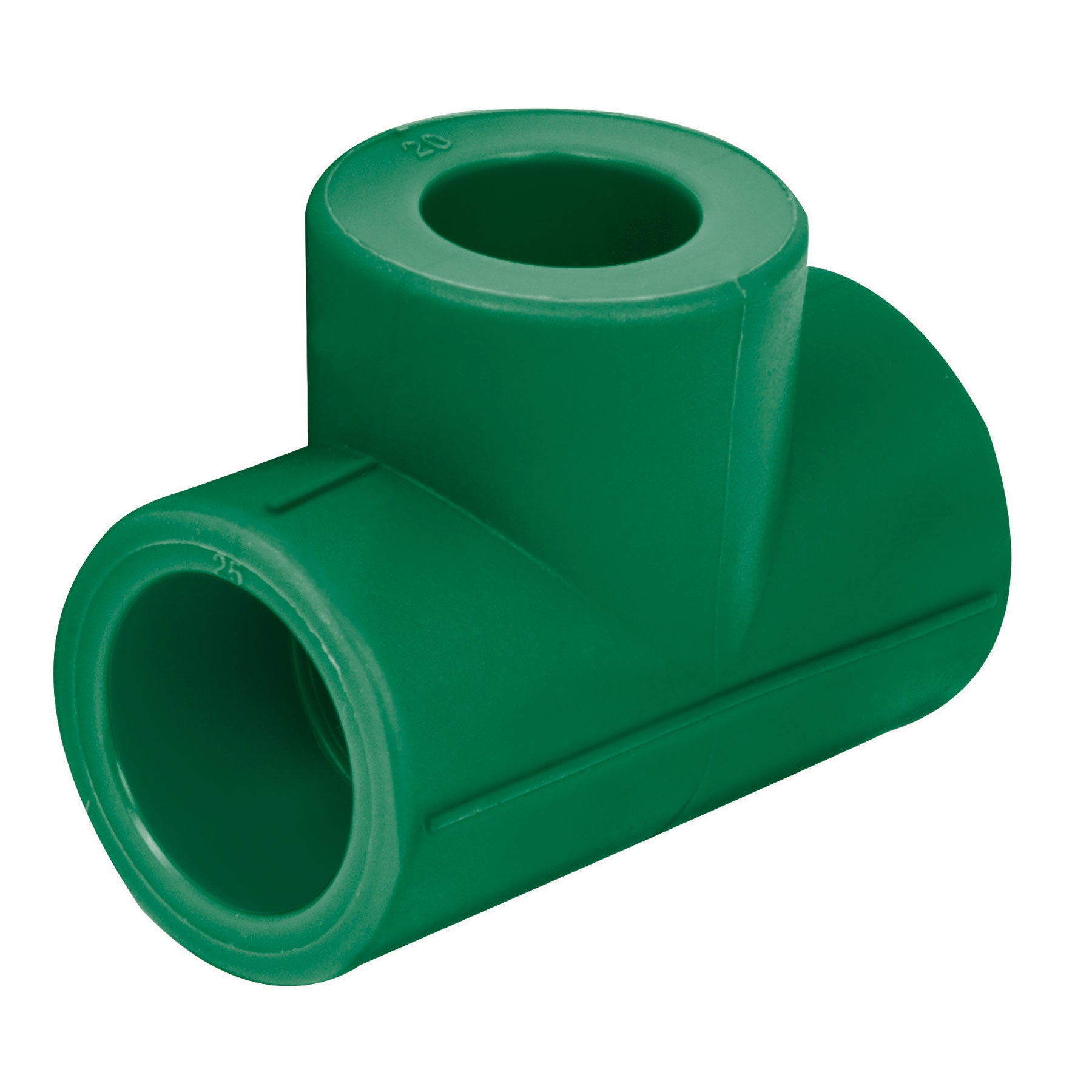 Tee reducida de PPR 3/4" x 1/2" x 1/2", Foset, CV-721, 49843