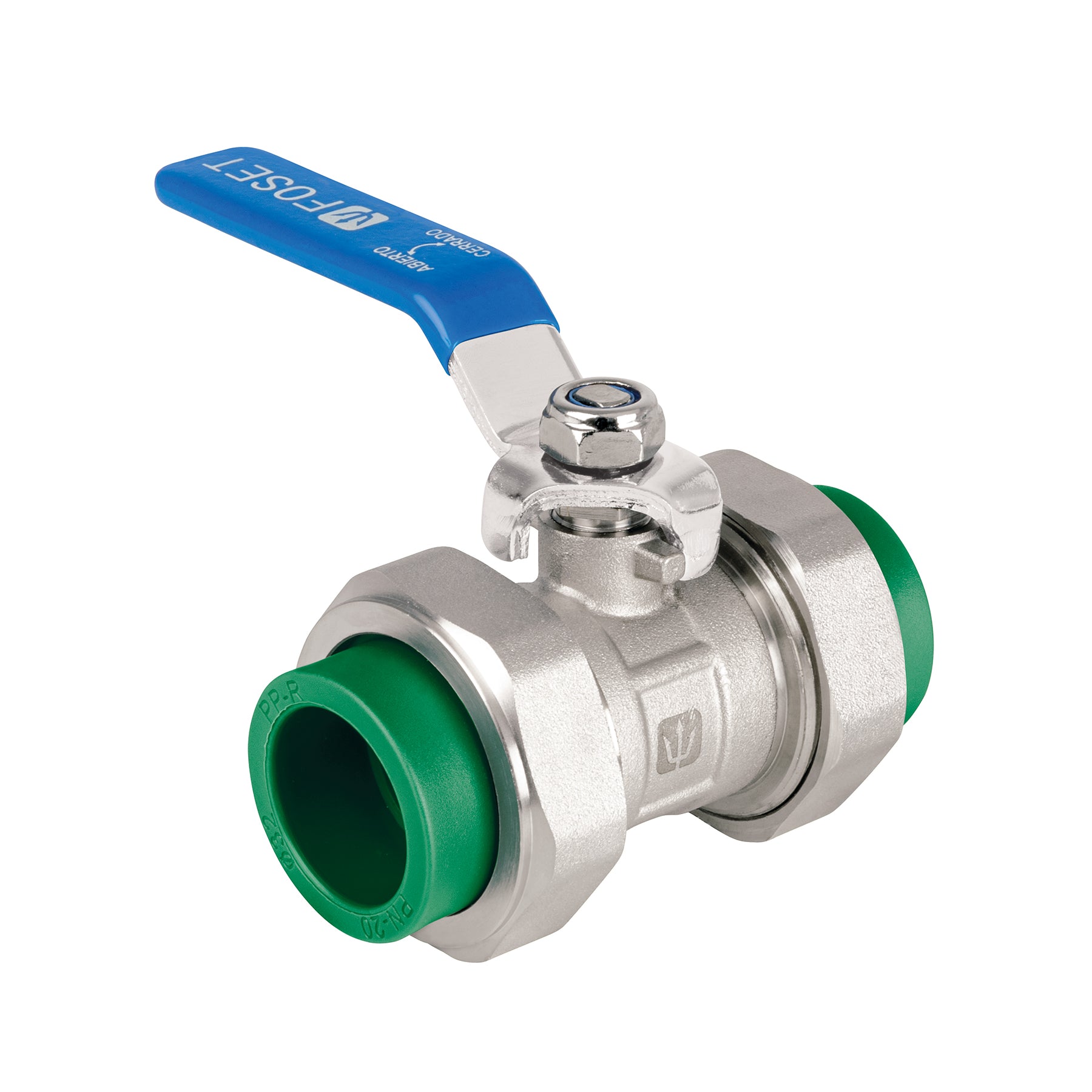 Válvula de esfera desmontable PPR, 1" (32mm), Foset, CV-ESD-1, 41988