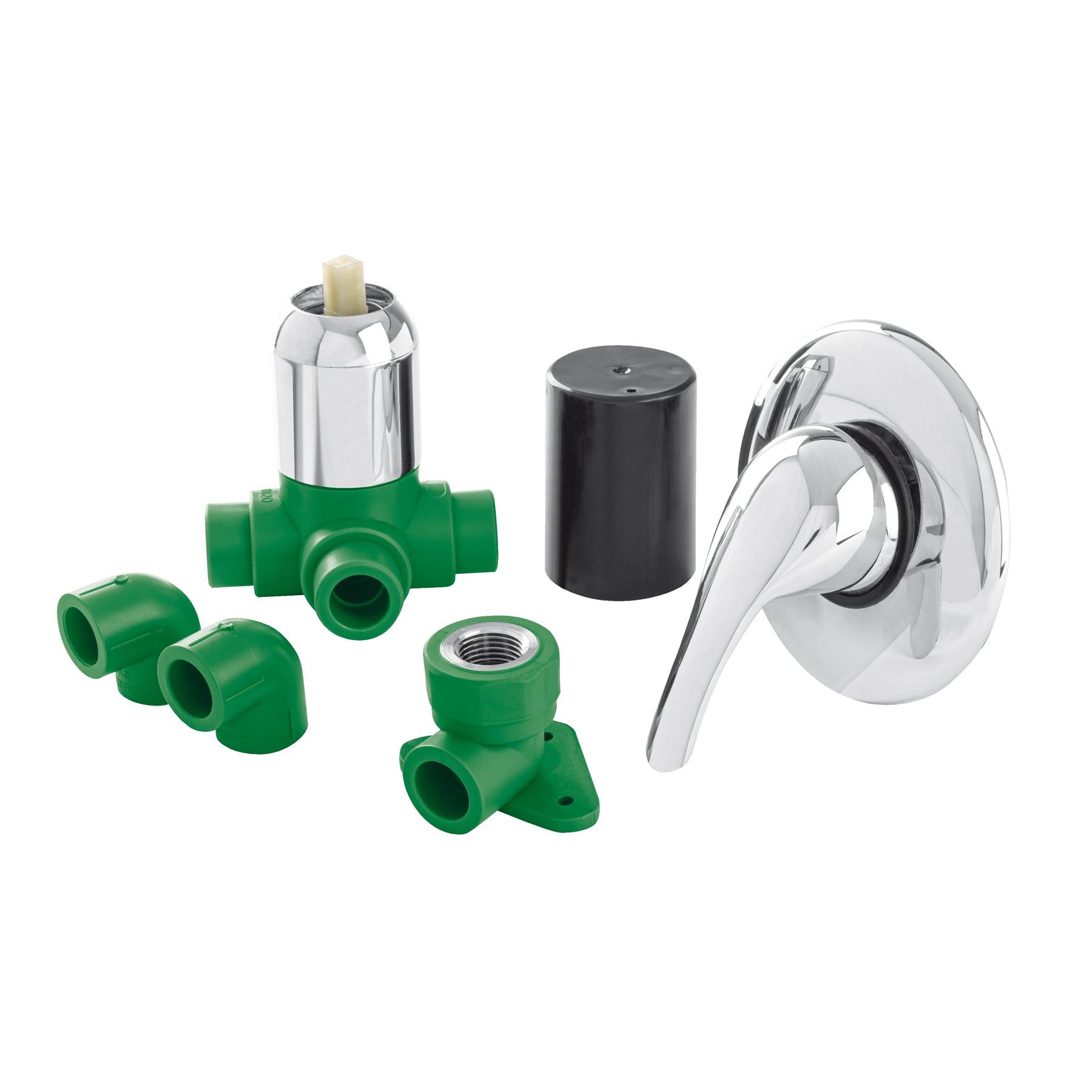 Kit de instalación para regadera PPR 1/2" con monomando, Foset, CV-KIT-M, 45860