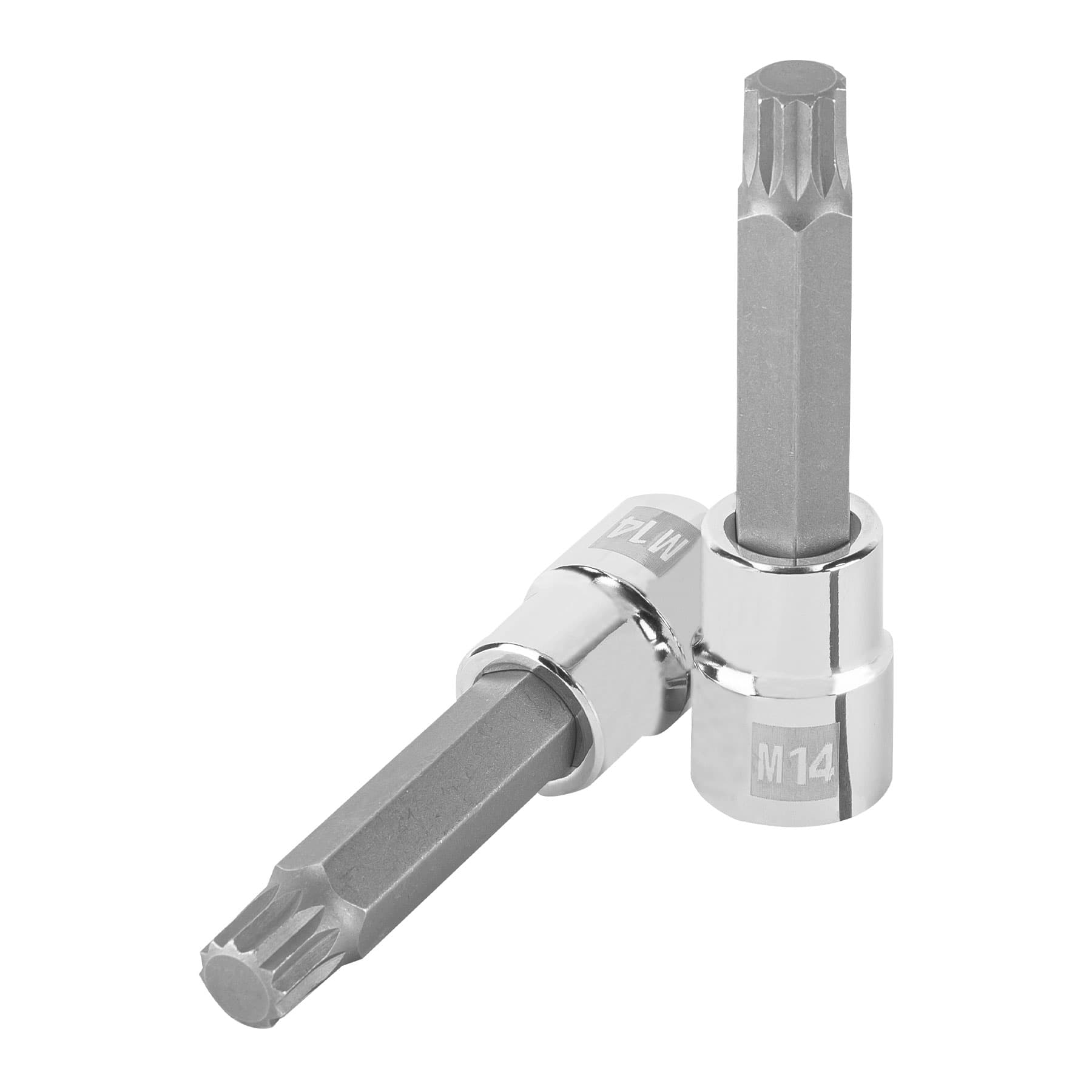 Dado punta larga bristol M14, cuadro 1/2", Truper