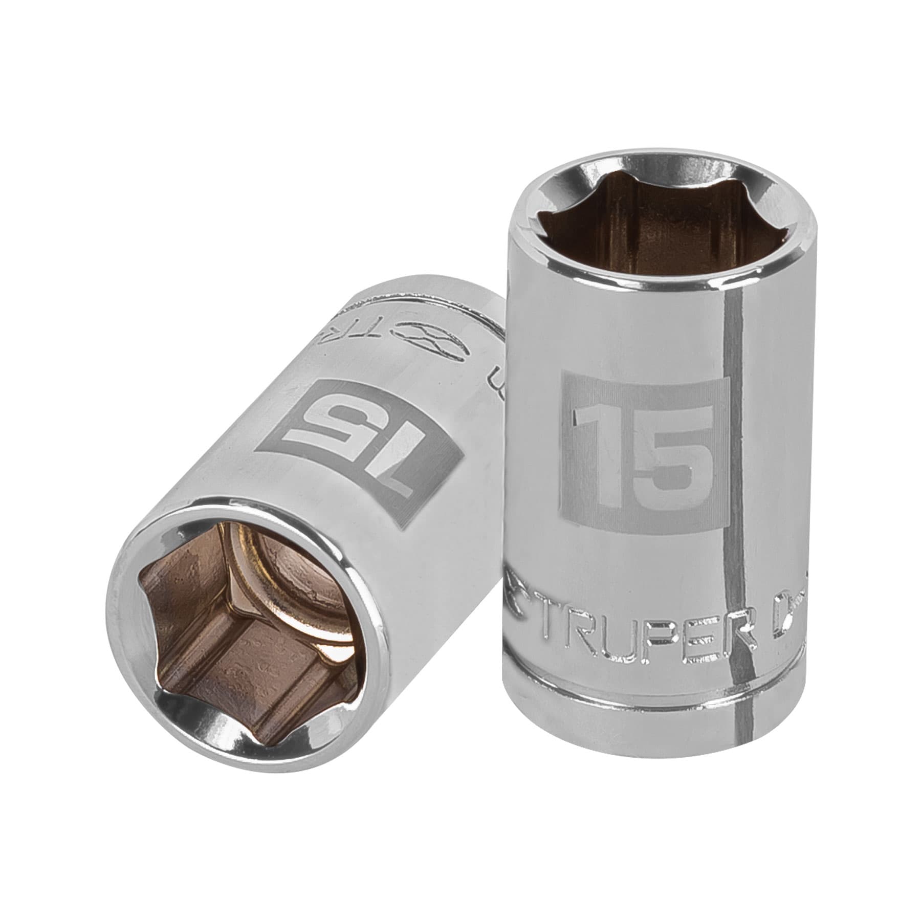 Dado de 15 mm, 6 puntas, cuadro 1/2", Truper