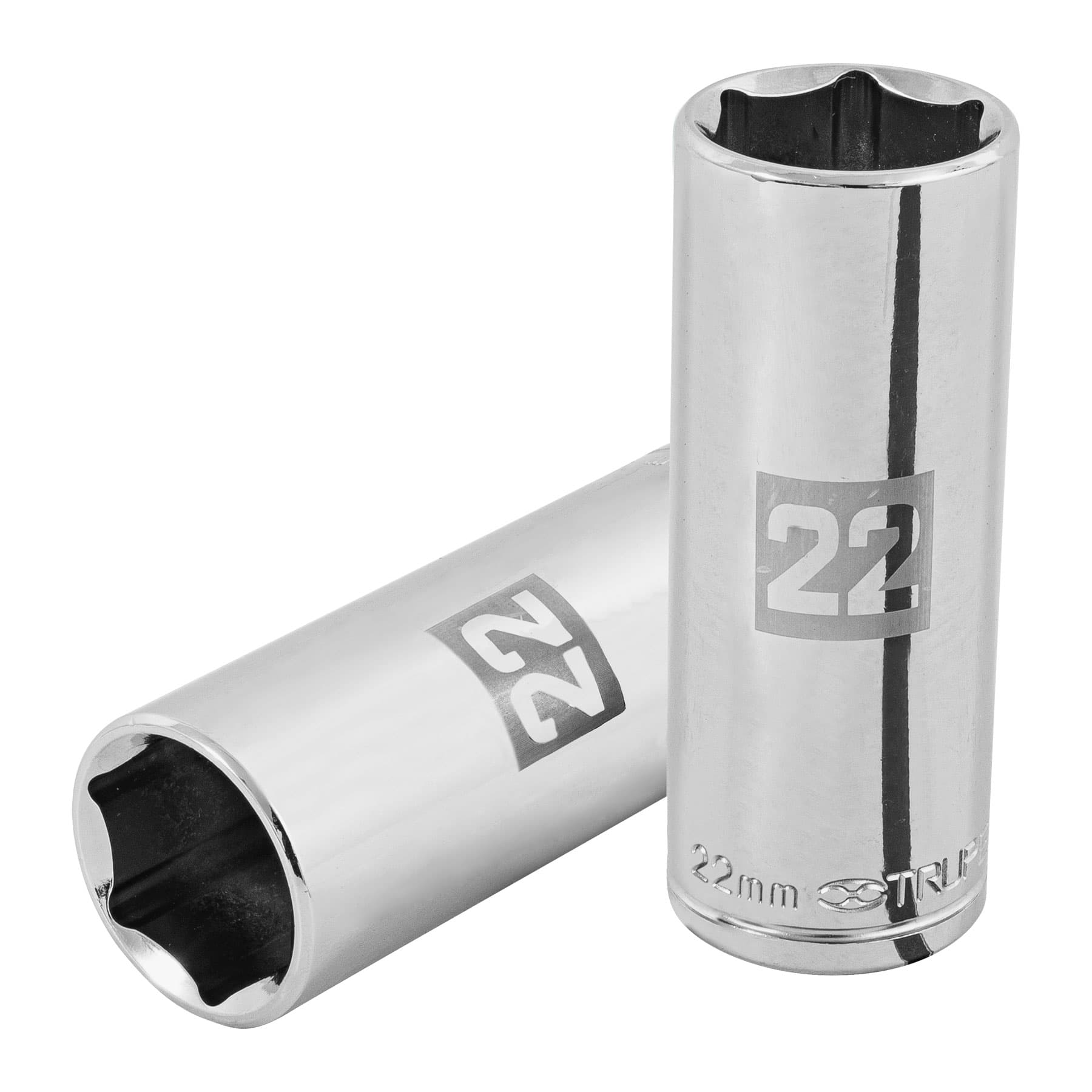 Dado largo de 22 mm, 6 puntas, cuadro 1/2", Truper