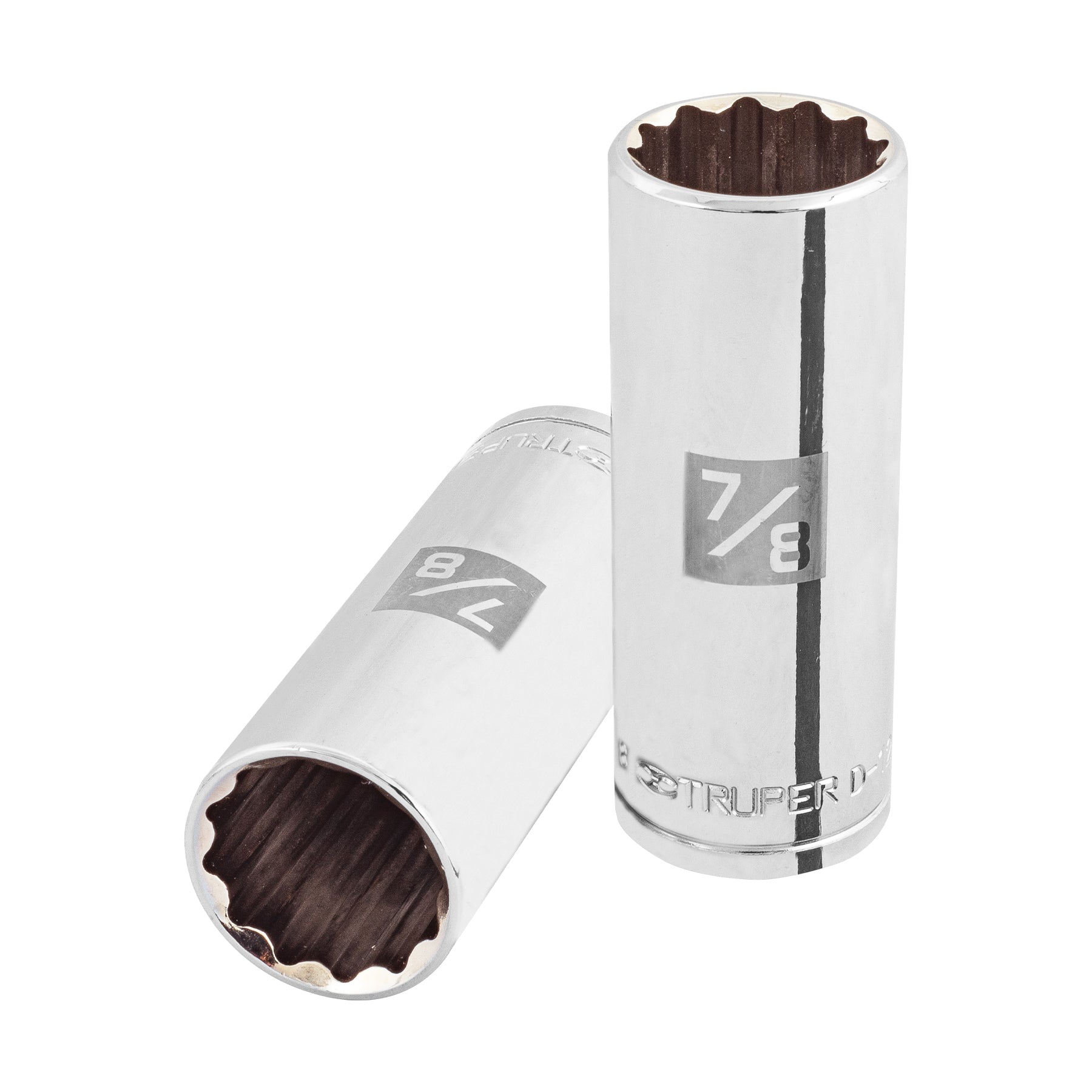 Dado largo de 7/8", 12 puntas, cuadro 1/2", Truper