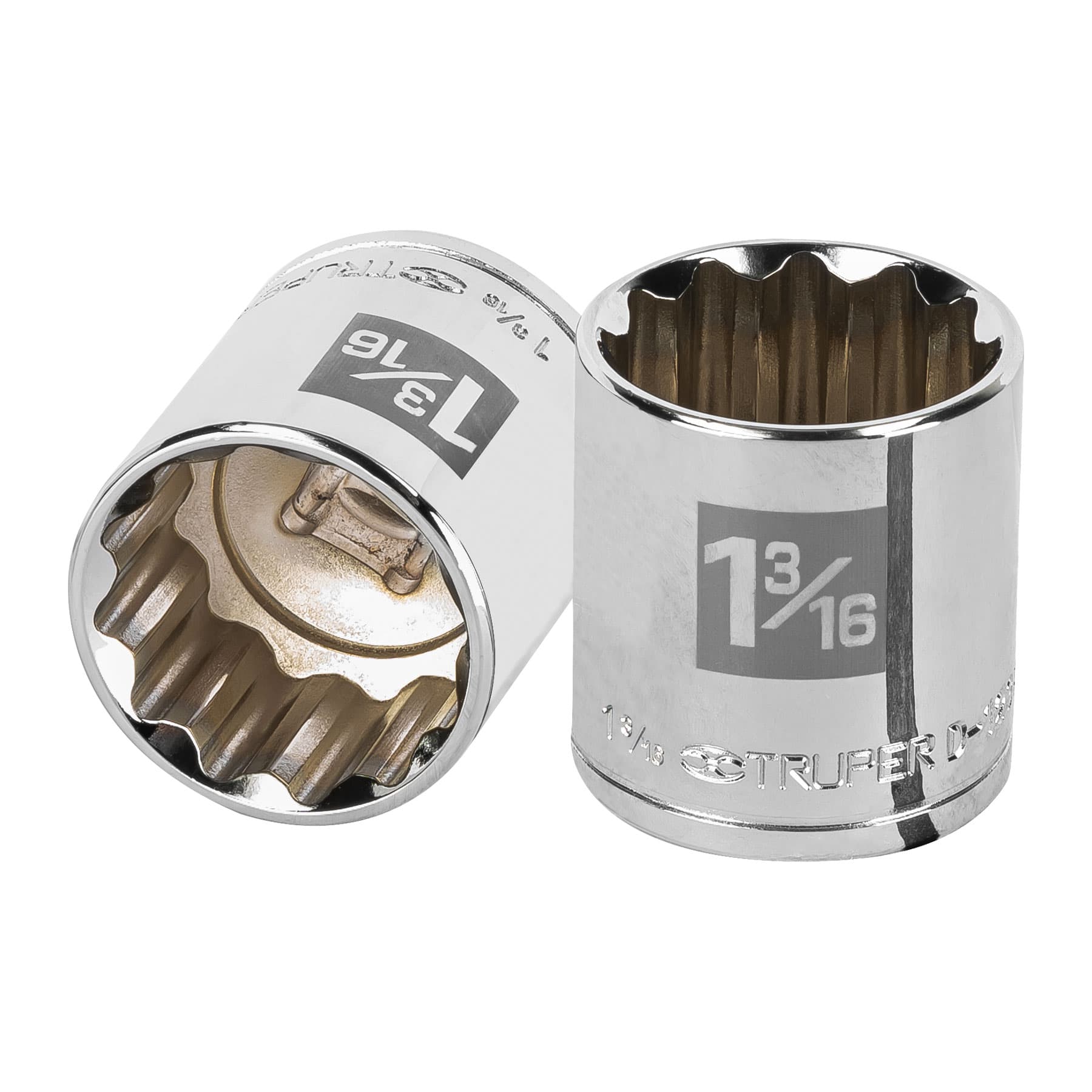 Dado de 1-3/16", 12 puntas, cuadro 1/2", Truper