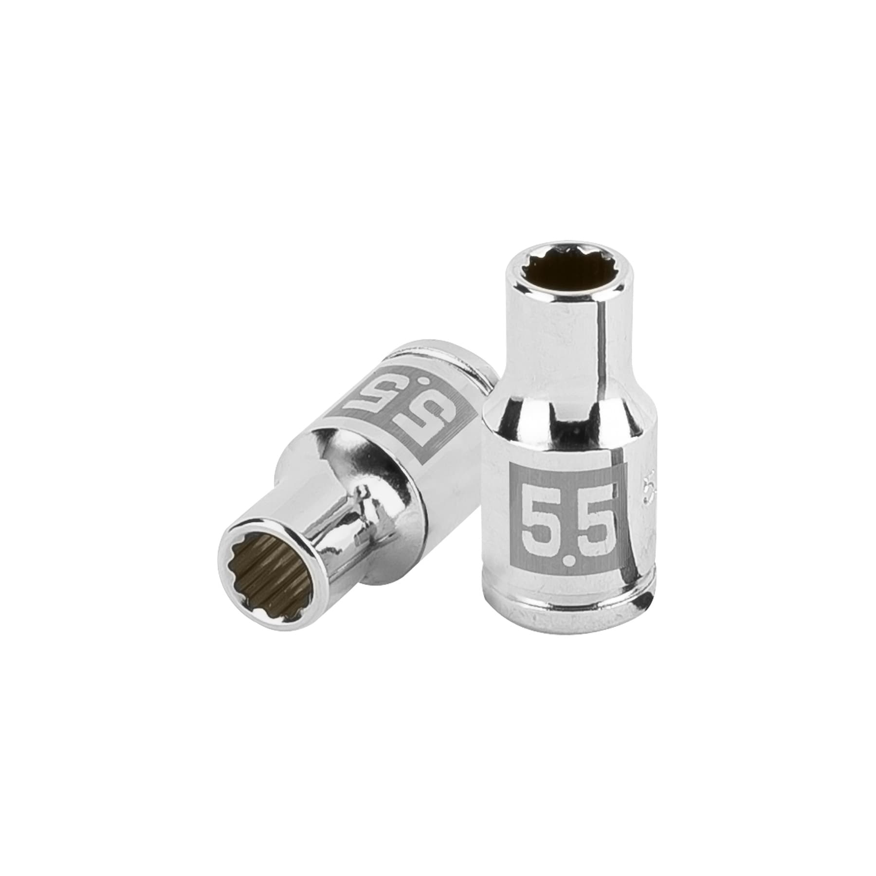 Dado de 5.5 mm, 12 puntas, cuadro 1/4", Truper