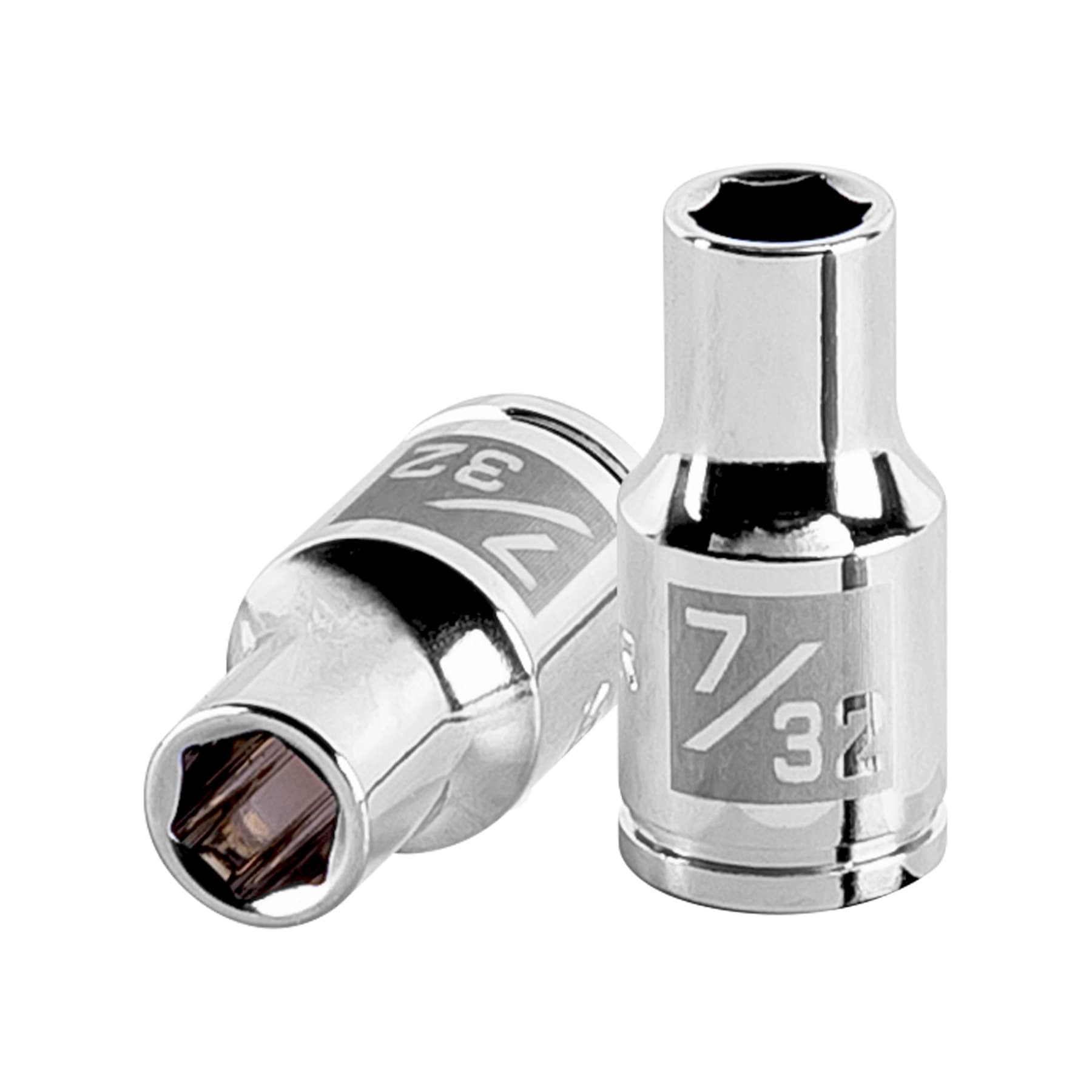 Dado de 7/32", 6 puntas, cuadro 1/4", Truper