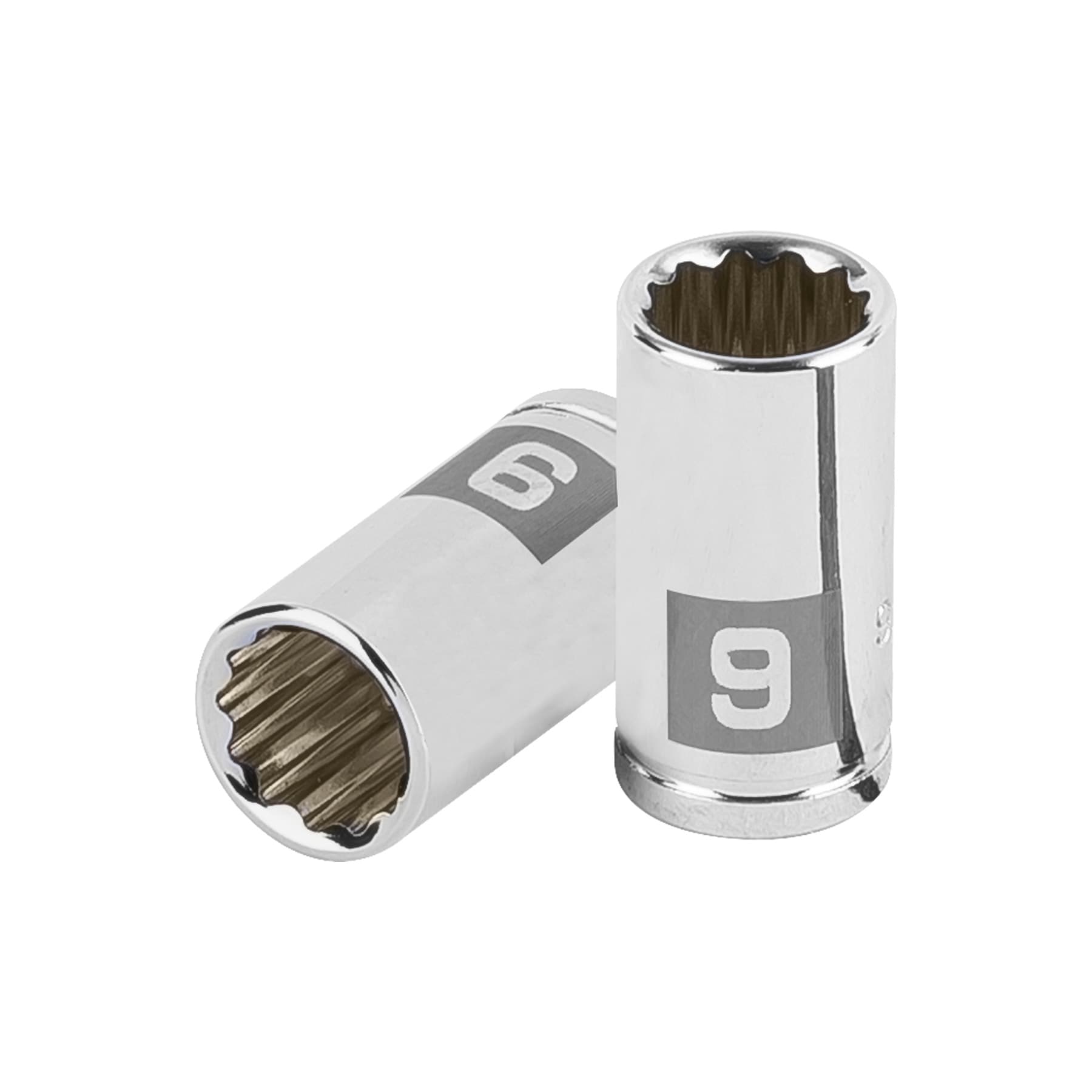 Dado de 9 mm, 12 puntas, cuadro 1/4", Truper