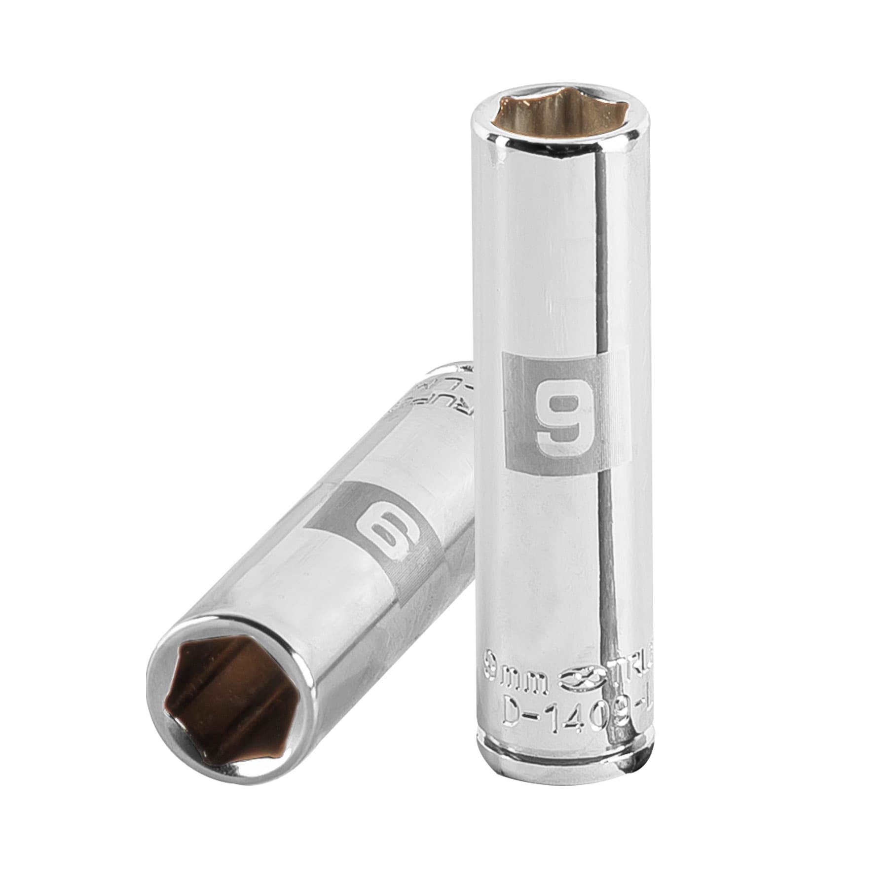 Dado largo de 9 mm, 6 puntas, cuadro 1/4", Truper