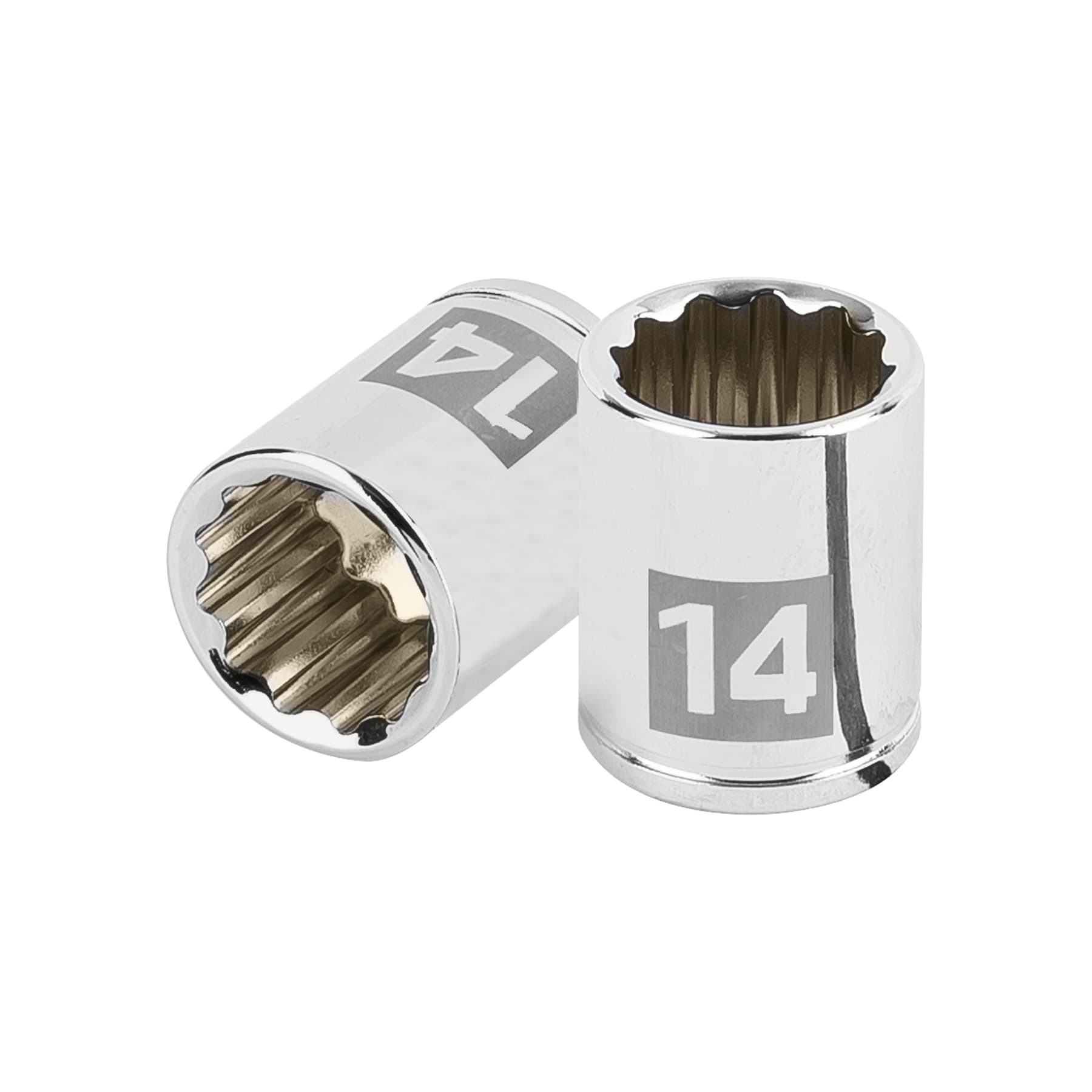 Dado de 14 mm, 12 puntas, cuadro 1/4", Truper