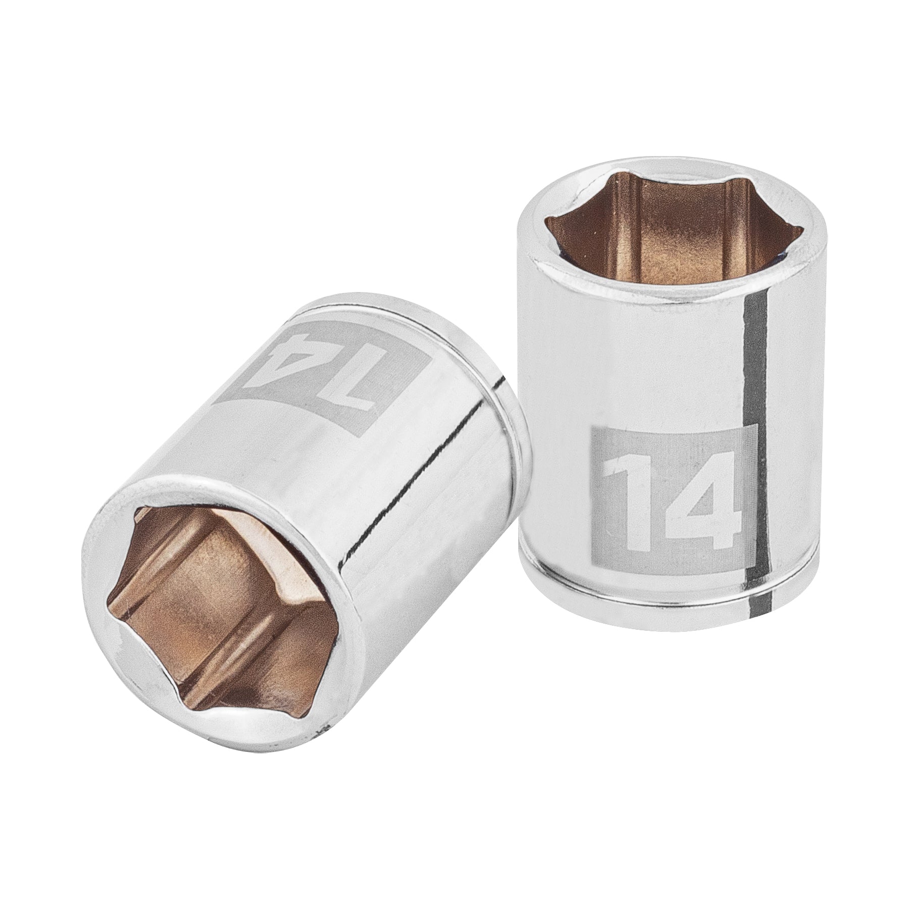 Dado de 14 mm, 6 puntas, cuadro 1/4", Truper