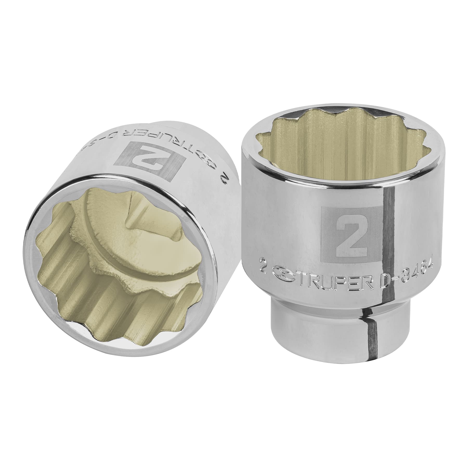 Dado de 2", 12 puntas, cuadro 3/4", Truper