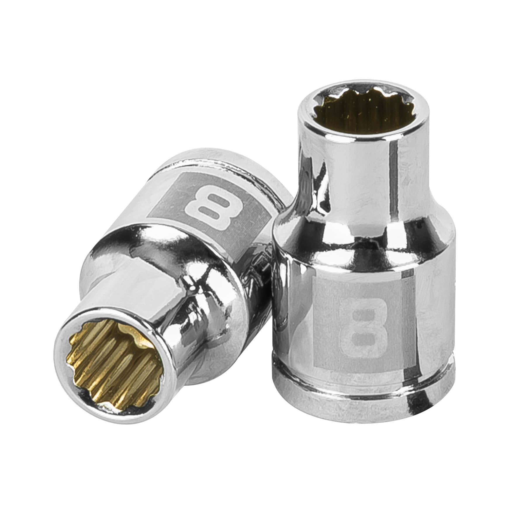 Dado de 8 mm, 12 puntas, cuadro 3/8", Truper