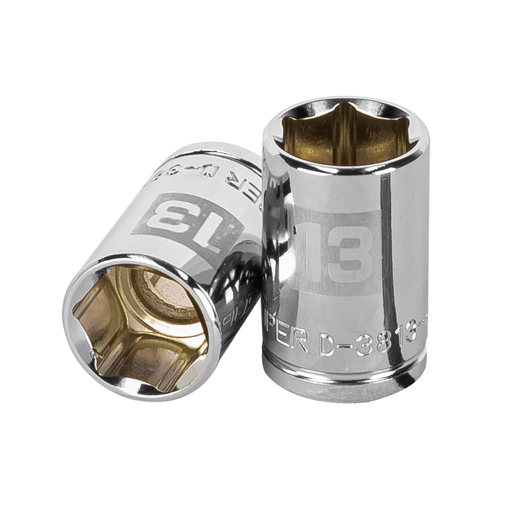 Dado de 13 mm, 6 puntas, cuadro 3/8", Truper