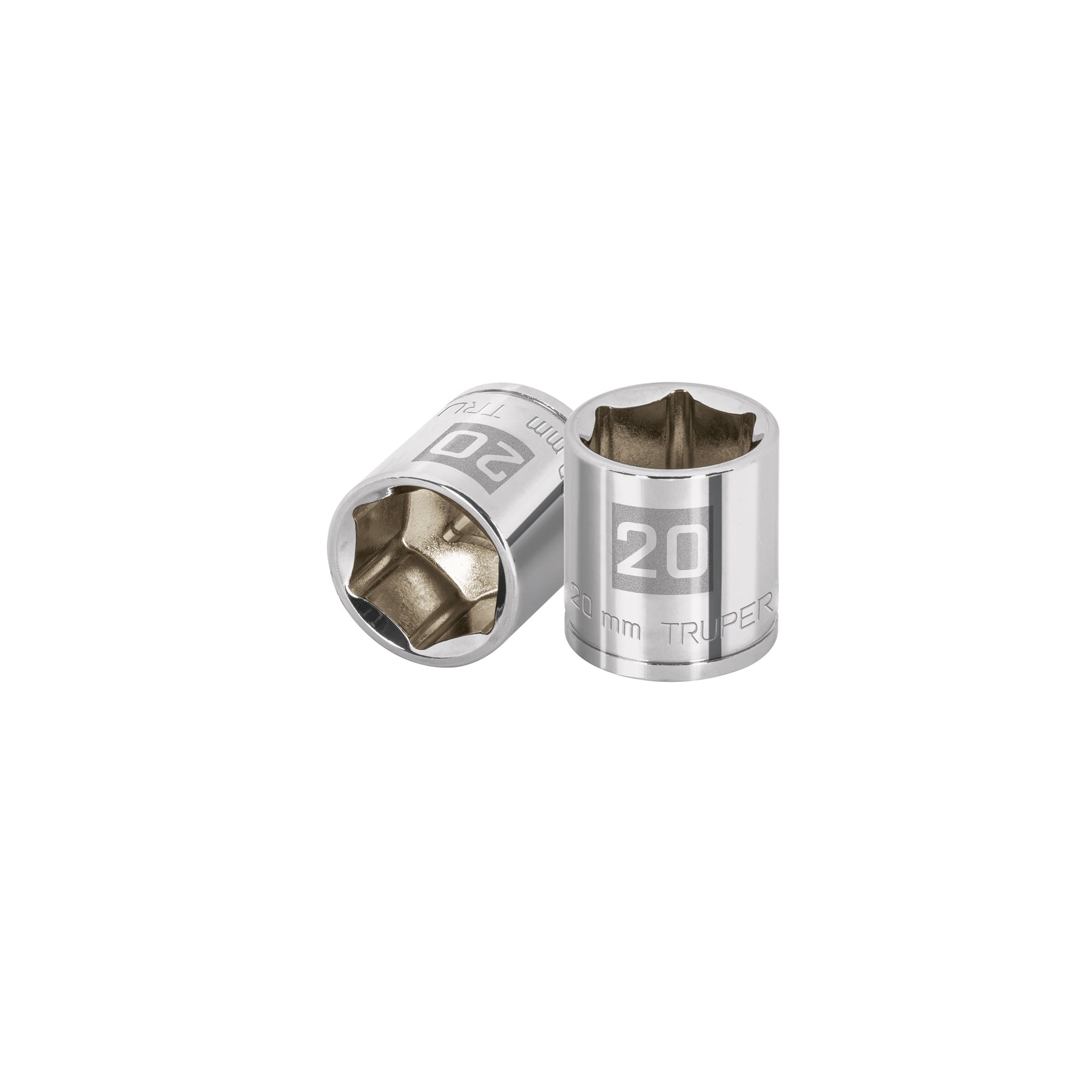Dado de 20 mm, 6 puntas, cuadro 3/8", Truper