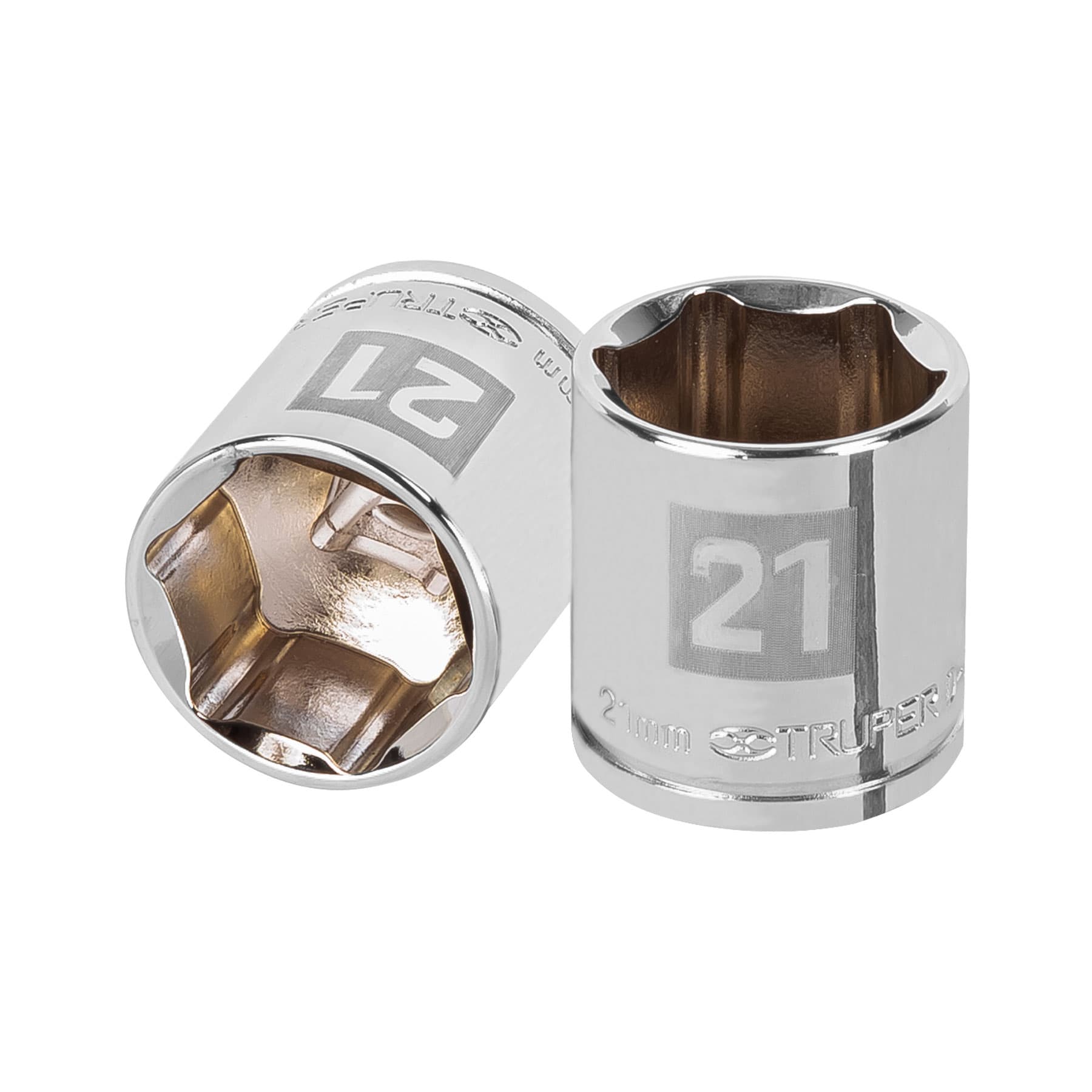 Dado de 21 mm, 6 puntas, cuadro 3/8", Truper
