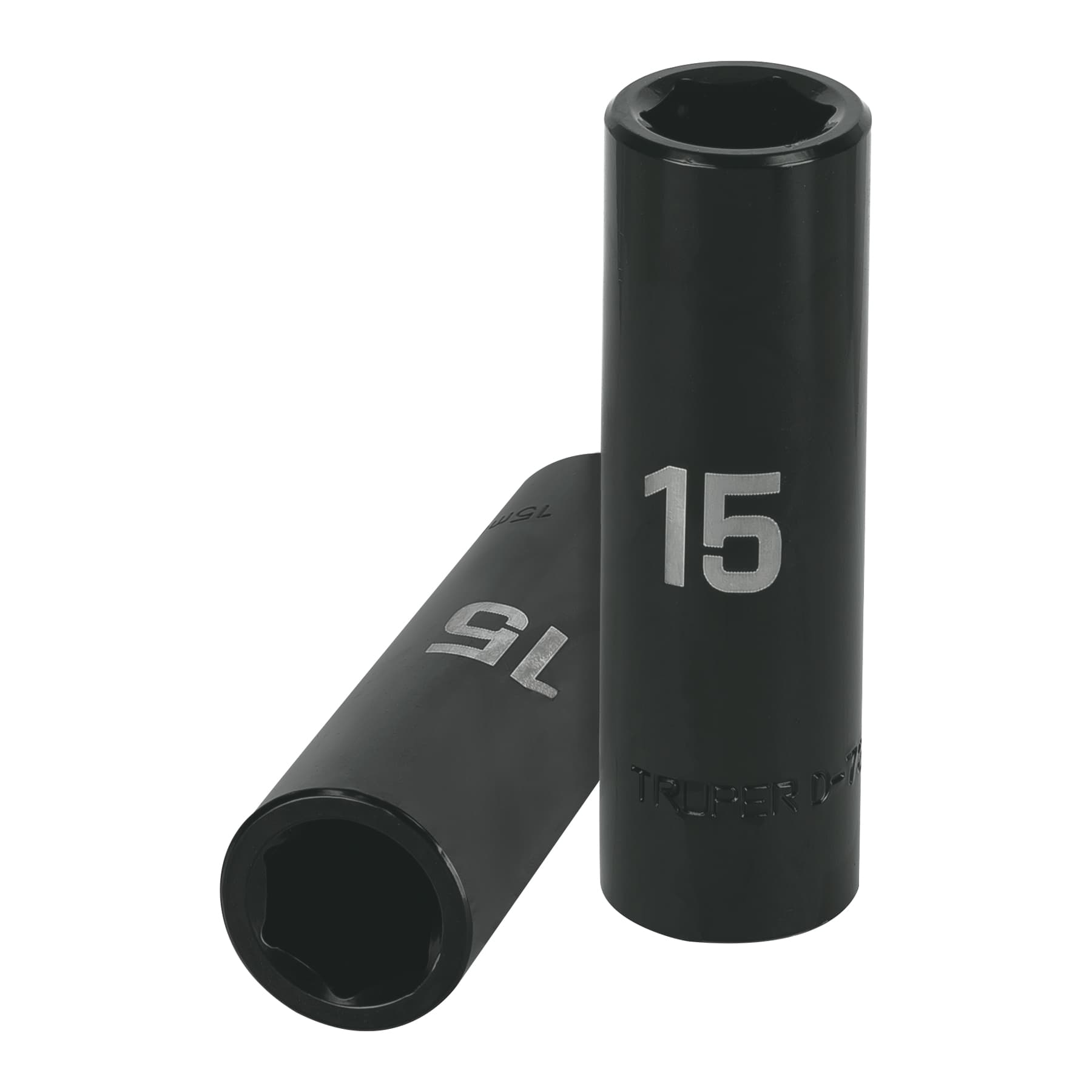 Dado largo cuadro 1/2" de impacto 6 puntas de 15 mm, Truper