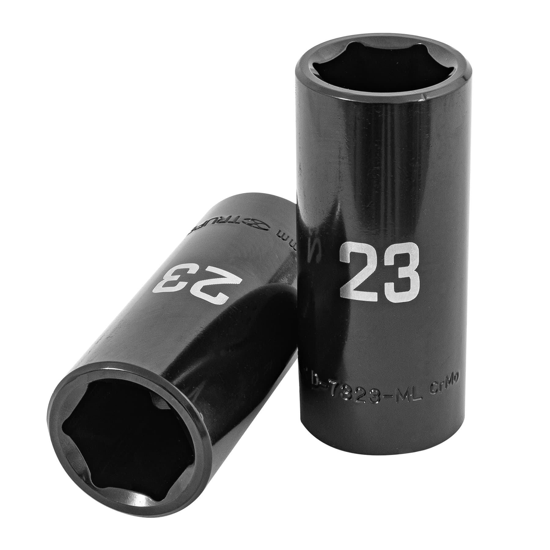 Dado largo impacto de 23 mm, 6 puntas, cuadro 1/2", Truper
