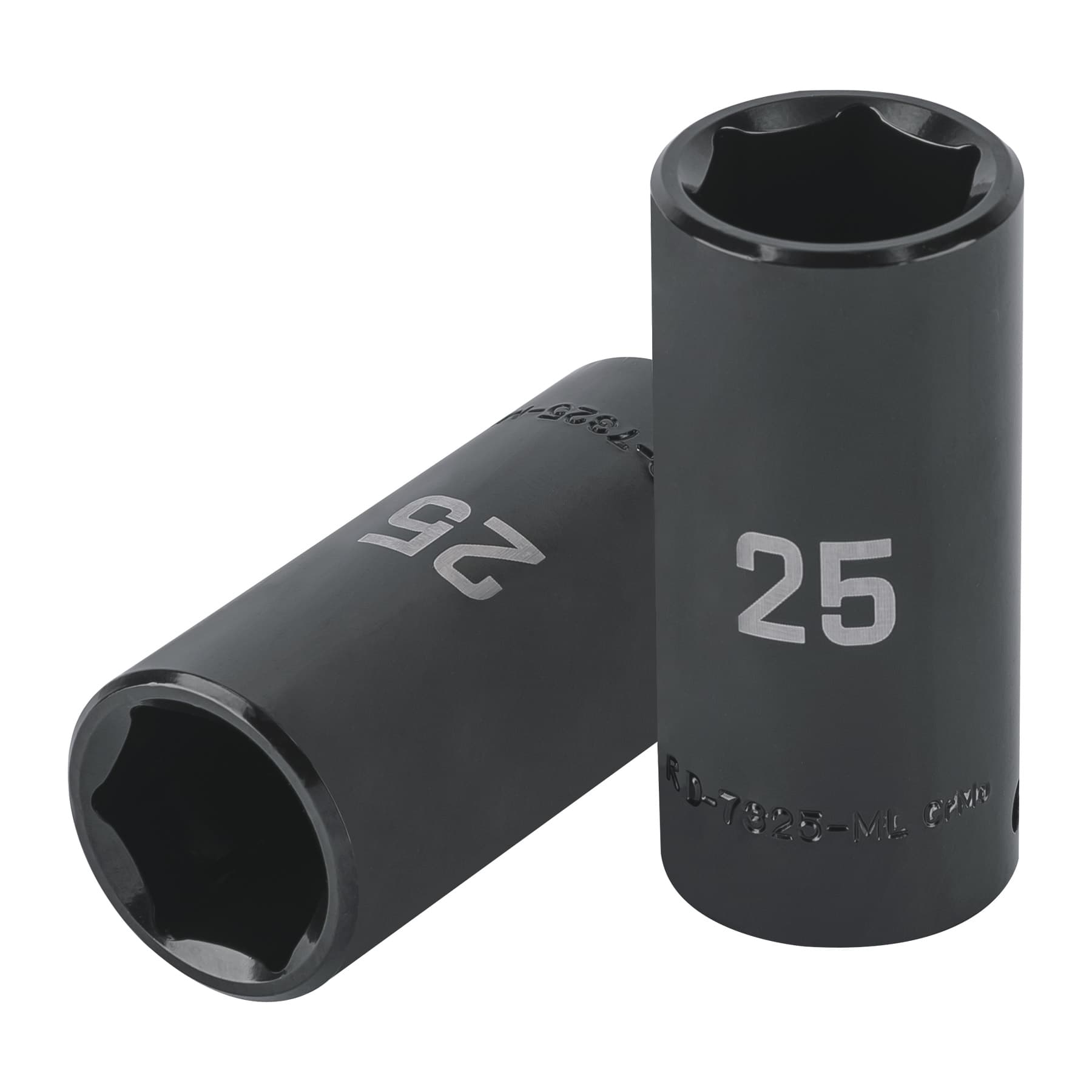 Dado largo impacto de 25 mm, 6 puntas, cuadro 1/2", Truper