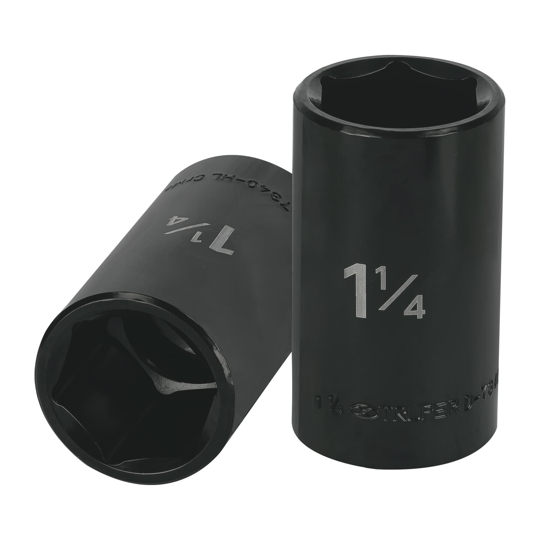 Dado largo impacto de 1-1/4", 6 puntas, cuadro 1/2", Truper