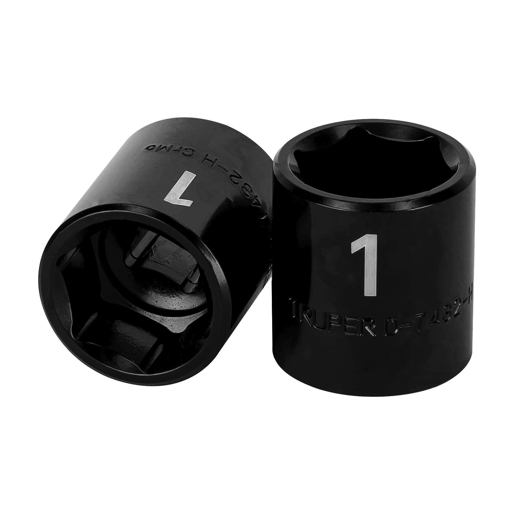 Dado de impacto de 1", 6 puntas, cuadro 1/2", Truper