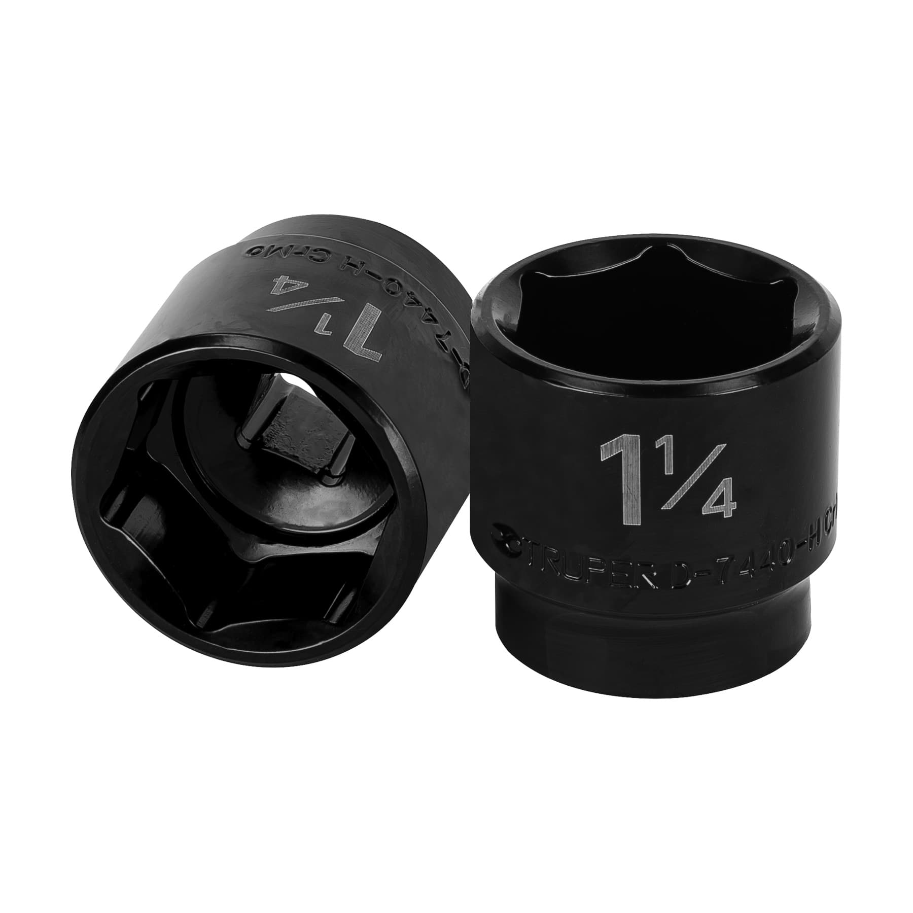 Dado de impacto de 1-1/4", 6 puntas, cuadro 1/2", Truper