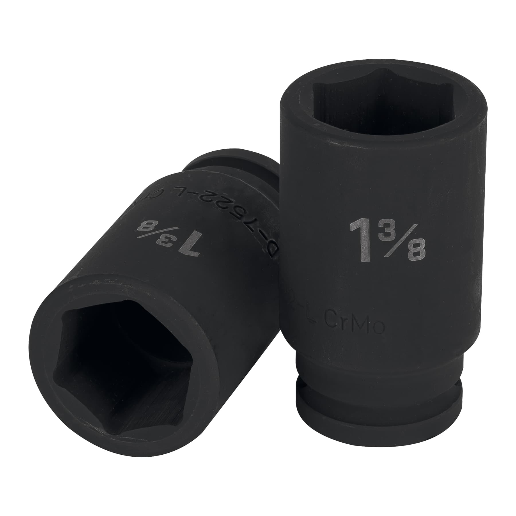 Dado largo de impacto de 1-3/8", 6 puntas, cuadro 3/4"