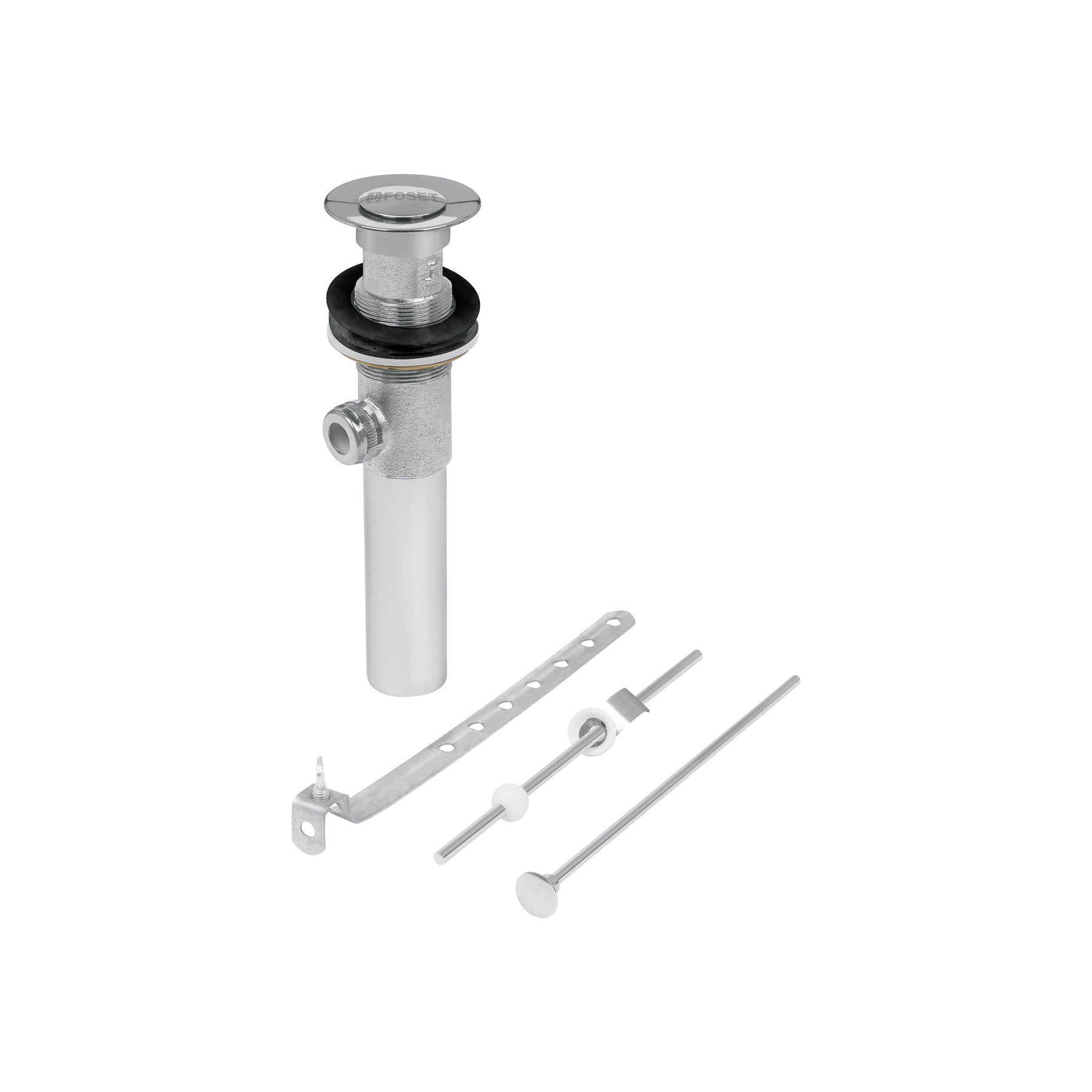 Contra para lavabo, con rebosadero,sistema automático, cromo, Foset, DE-151, 49441