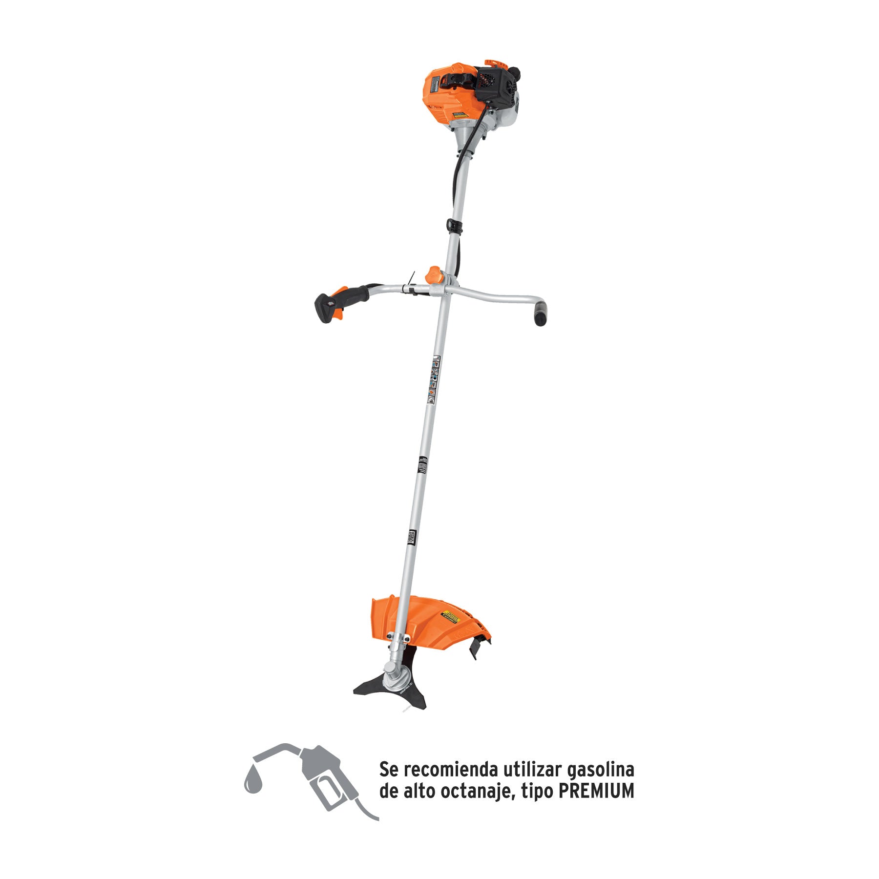 Desmalezadora a gasolina 33 cc mango tipo Bici , 18" corte