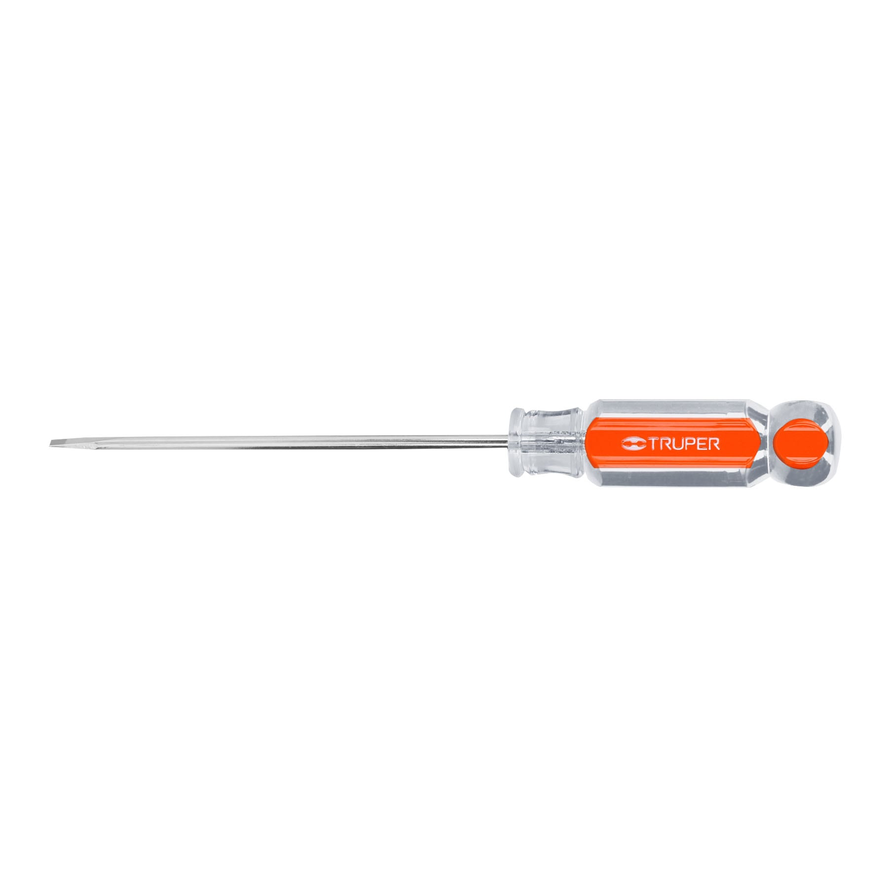 Desarmador cabinet 1/8" x 4" mango de acetato, Truper