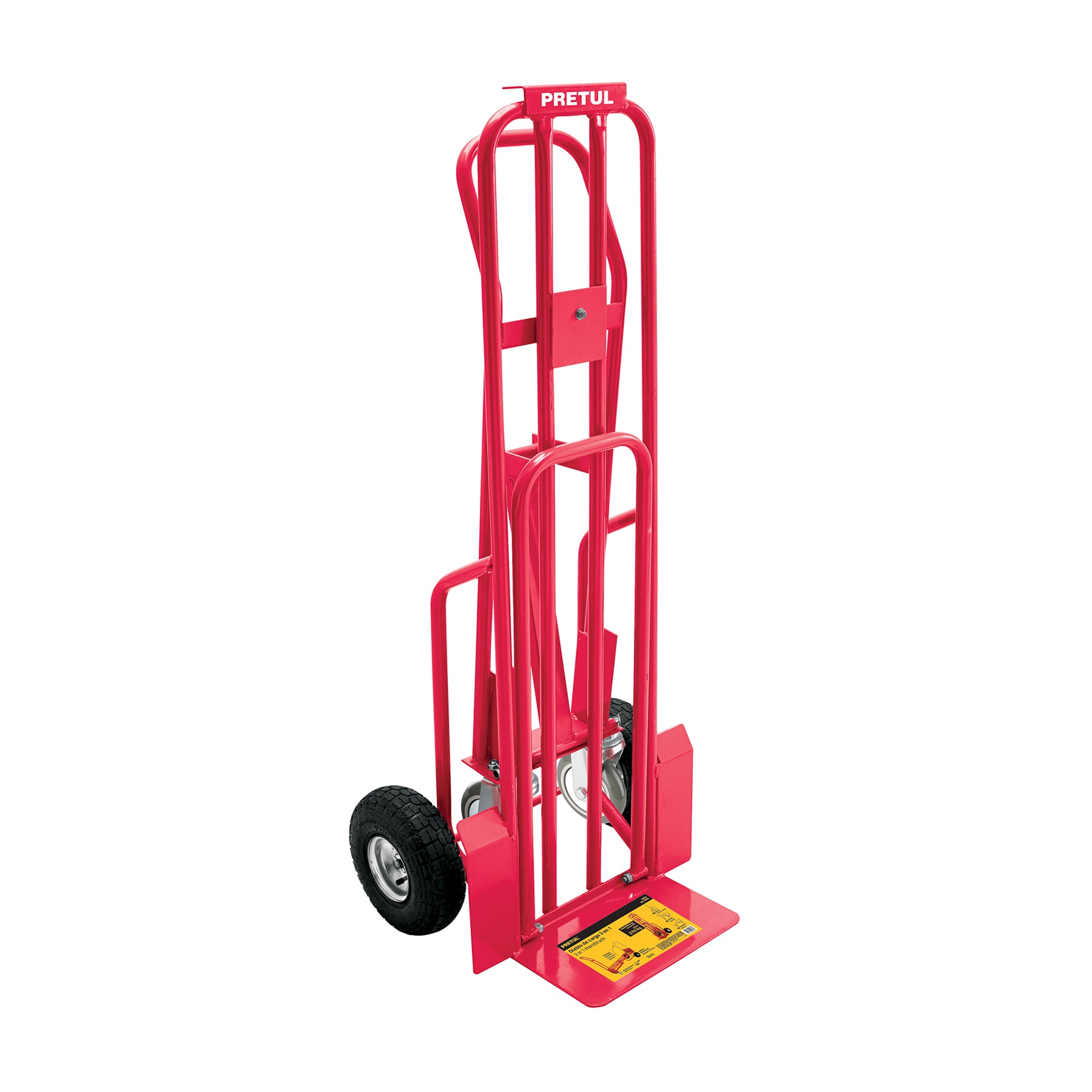 Diablo de carga convertible 3 en 1, 270Kg, Pretul