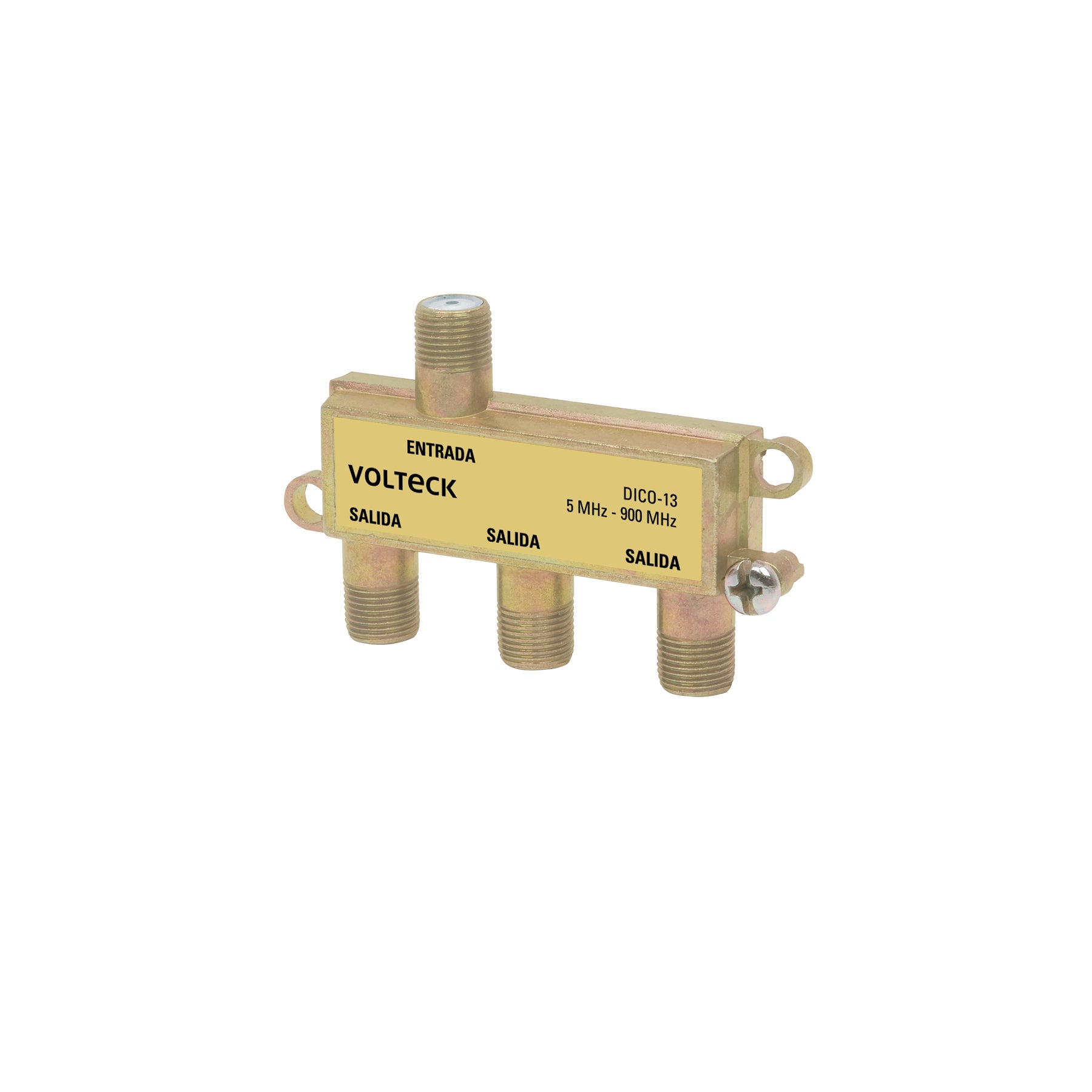 Divisor coaxial de 1 entrada y 3 salidas, Volteck, DICO-13, 48476