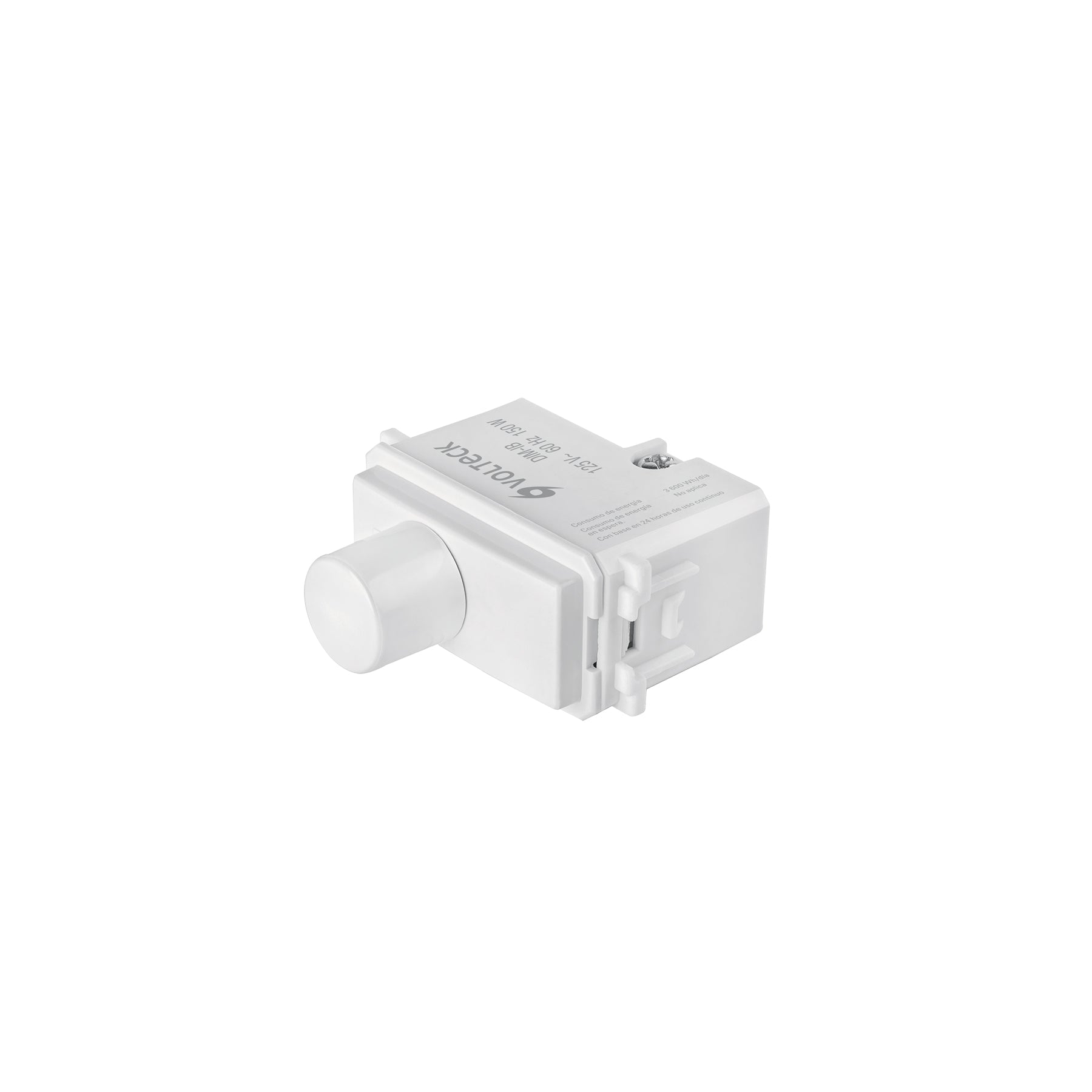 Dimmer giratorio, línea Italiana, color blanco, Volteck, DIM-IB, 48138