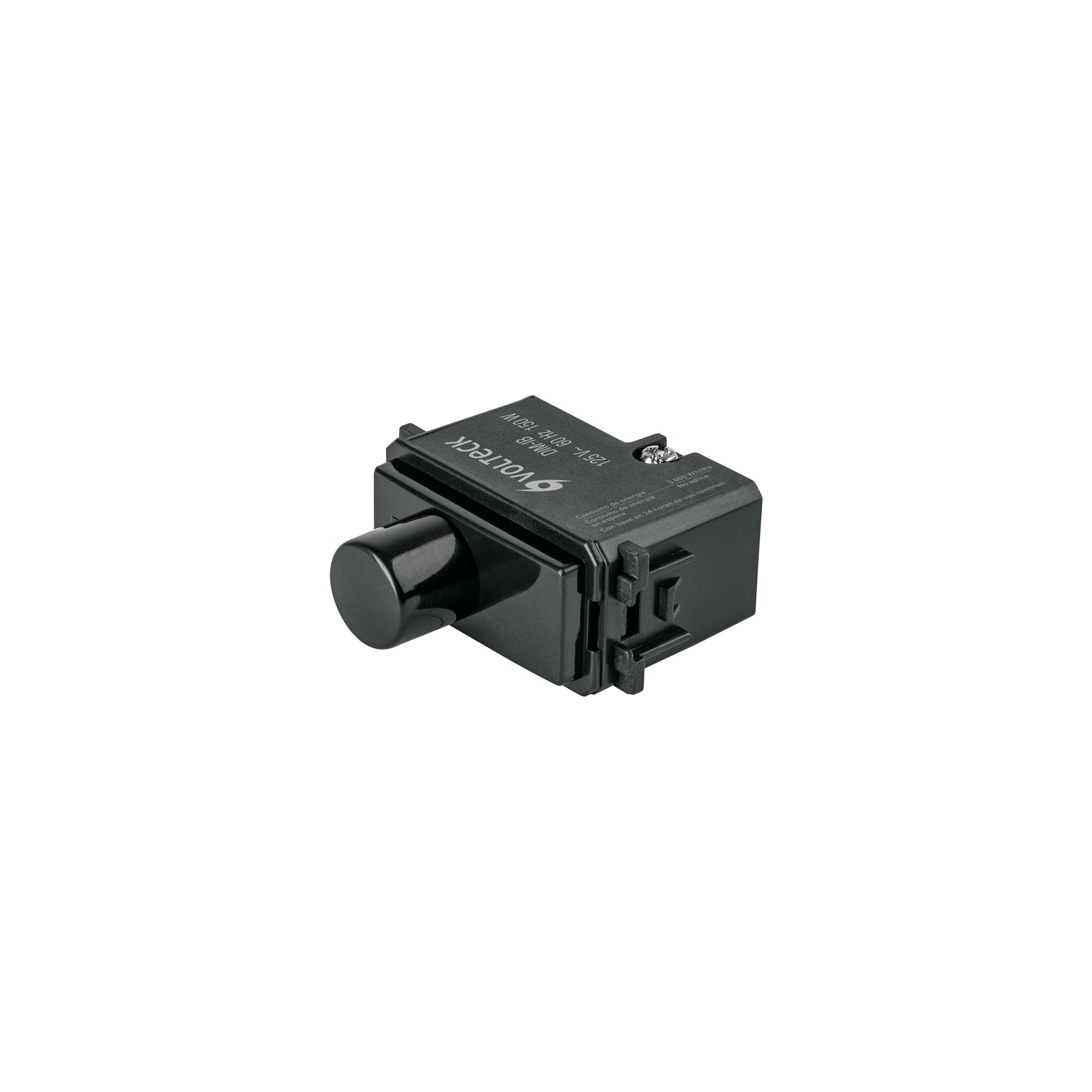 Dimmer giratorio, línea Italiana, color negro, Volteck, DIM-IN, 47612