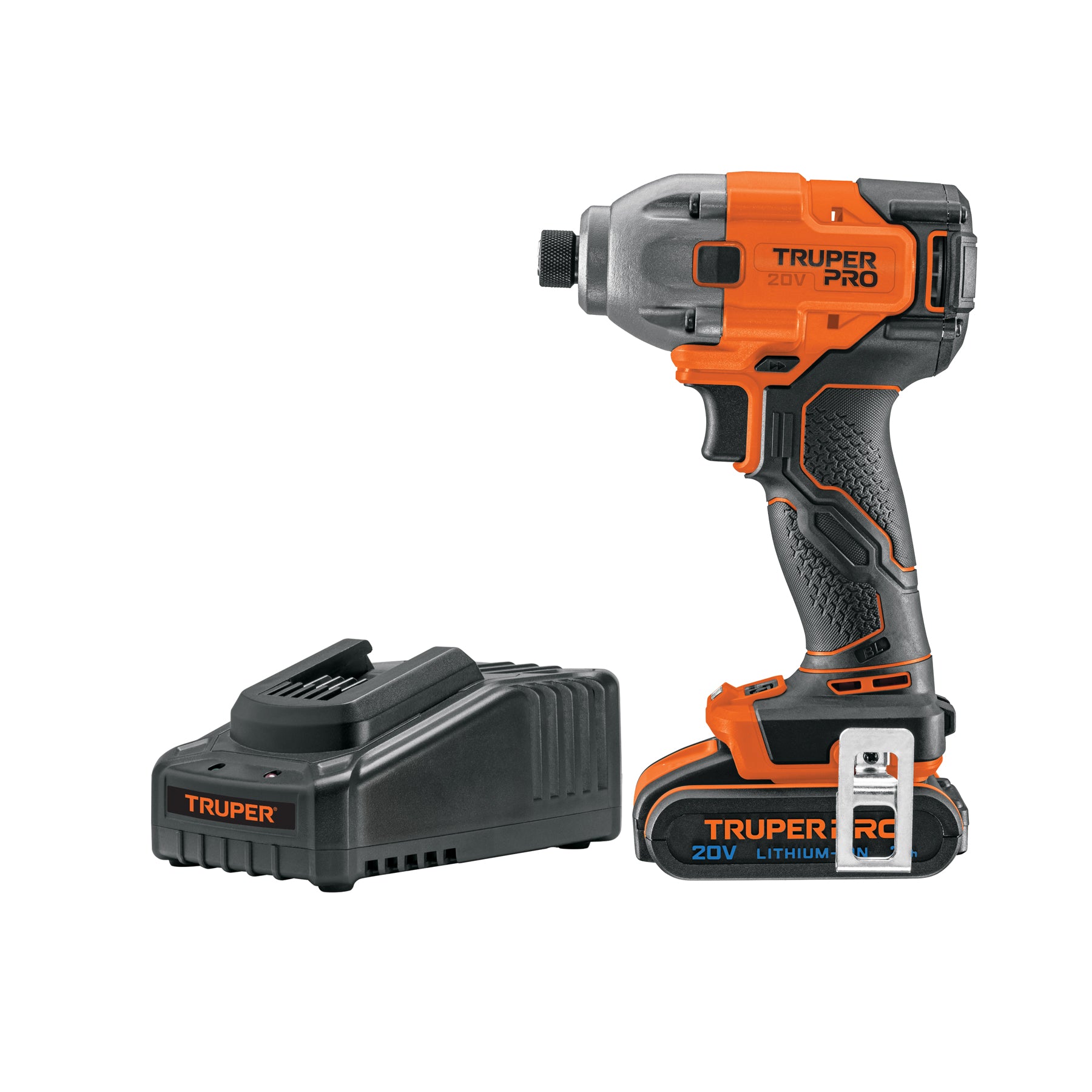 Destornillador de impacto inalámbrico 1/4", 20V, 1 batería 2Ah, PRO