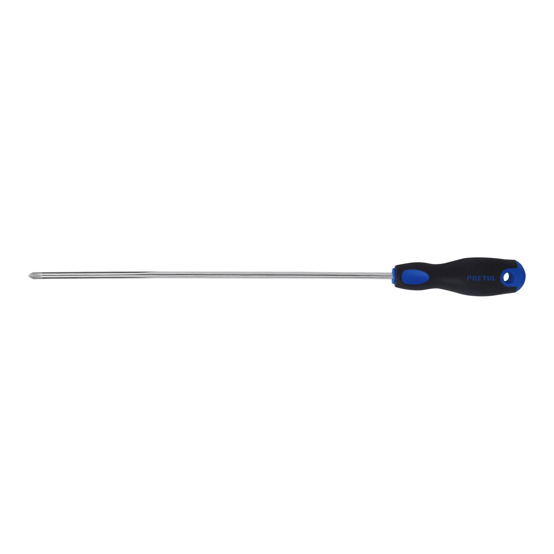 Desarmador de cruz 1/4" x 12" mango Comfort Grip, Pretul