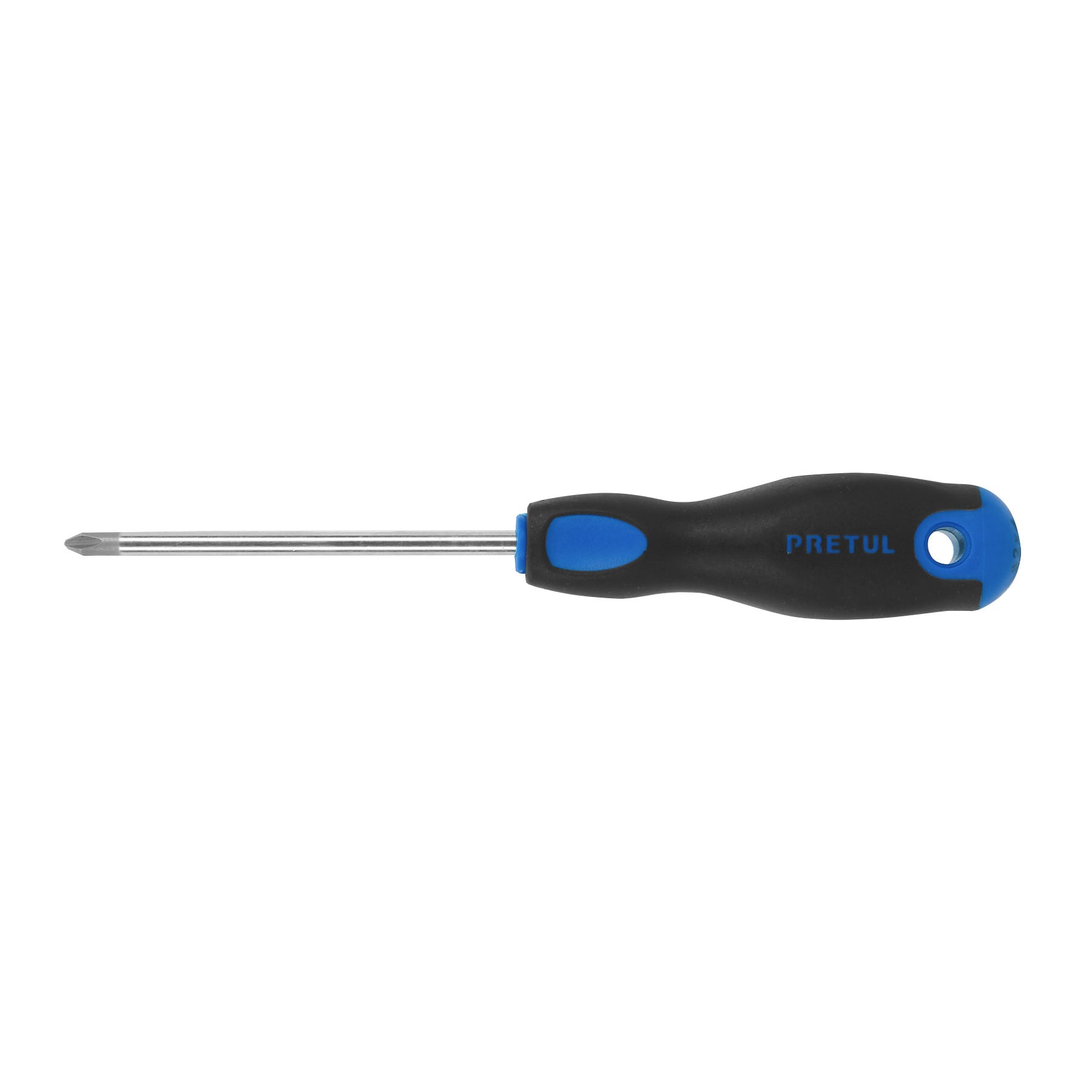 Desarmador de cruz 1/4" x 4" mango Comfort Grip, Pretul