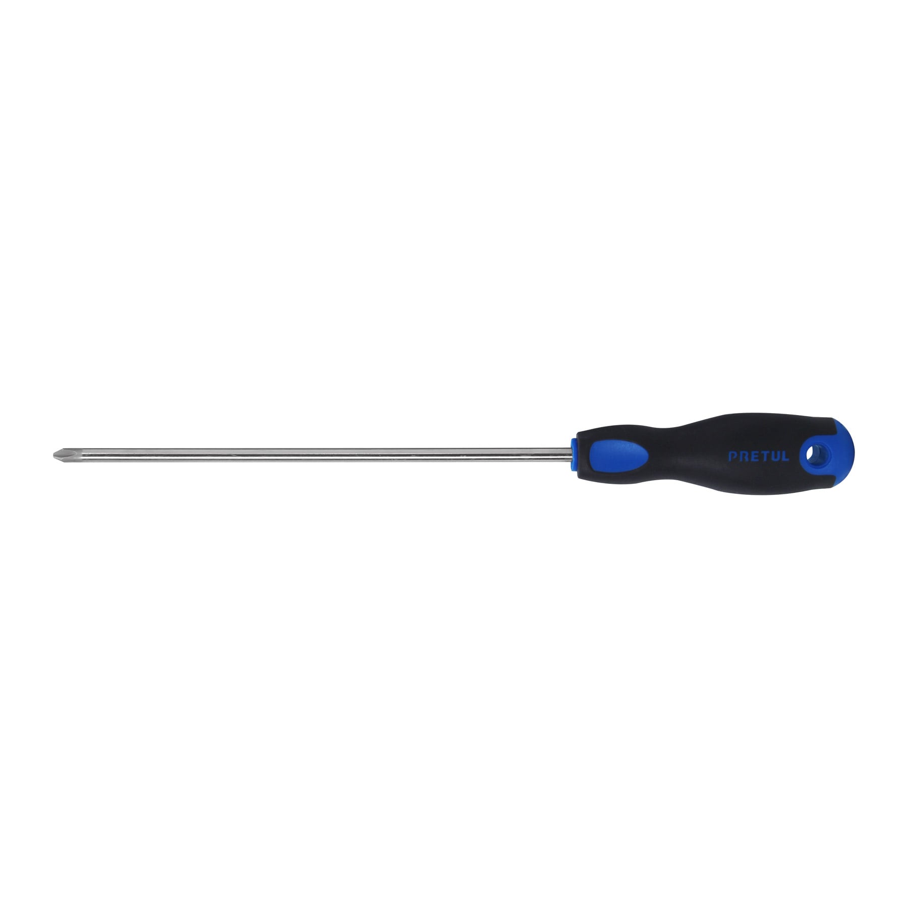 Desarmador de cruz 1/4" x 8" mango Comfort Grip, Pretul, DP-1/4X8BP, 21497