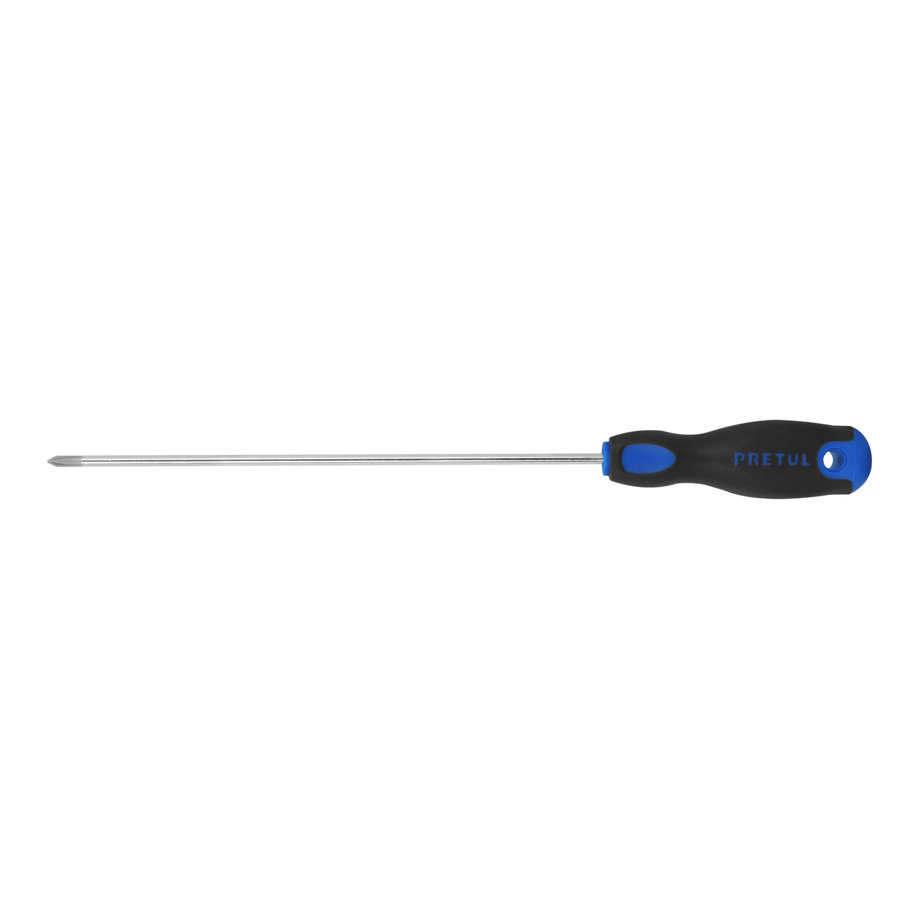 Desarmador de cruz 1/8" x 4" mango Comfort Grip, Pretul, DP-1/8X4BP, 28082