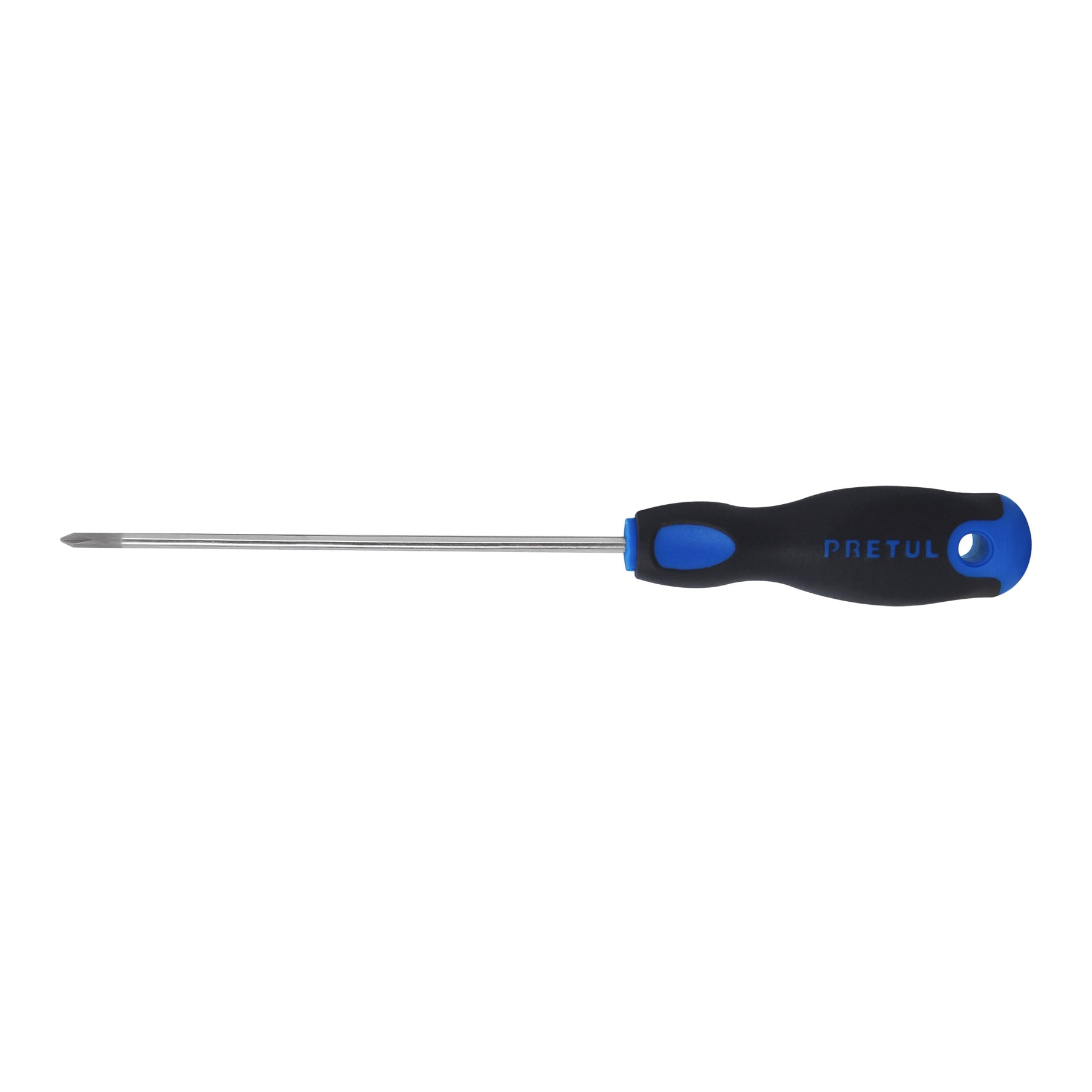 Desarmador de cruz 1/8" x 6" mango Comfort Grip, Pretul