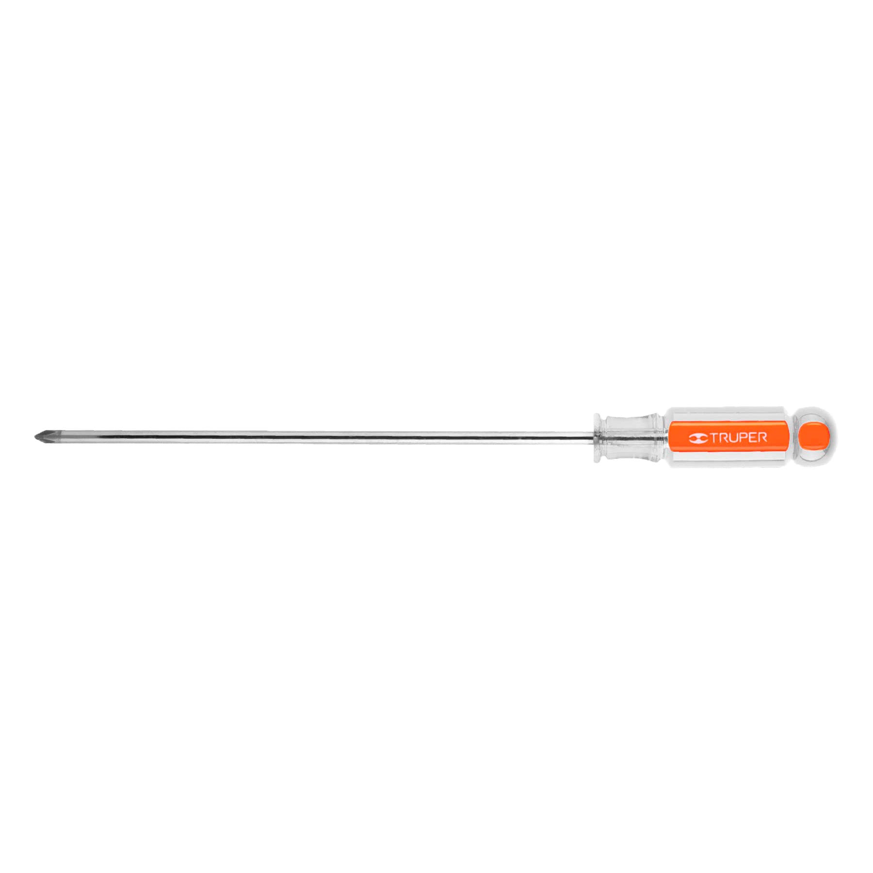 Desarmador de cruz 3/16" x 8" mango de acetato, Truper