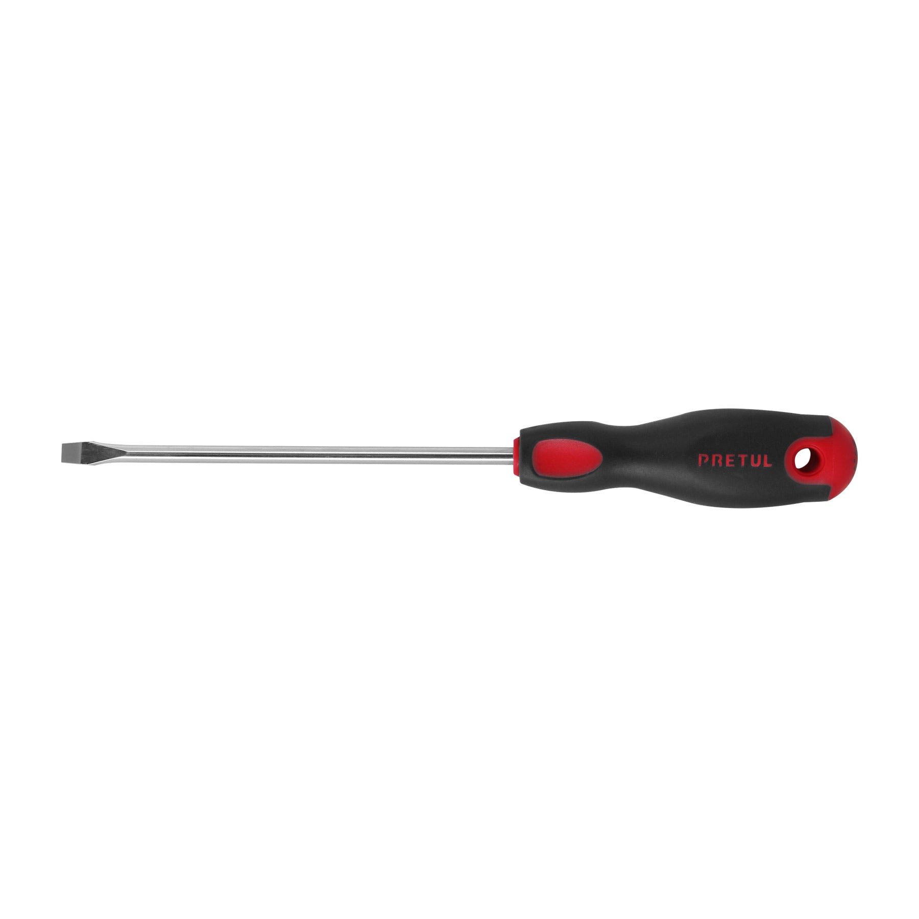 Desarmador plano 1/4" x 6"mango Comfort Grip, Pretul, DR-1/4X6BP, 21484